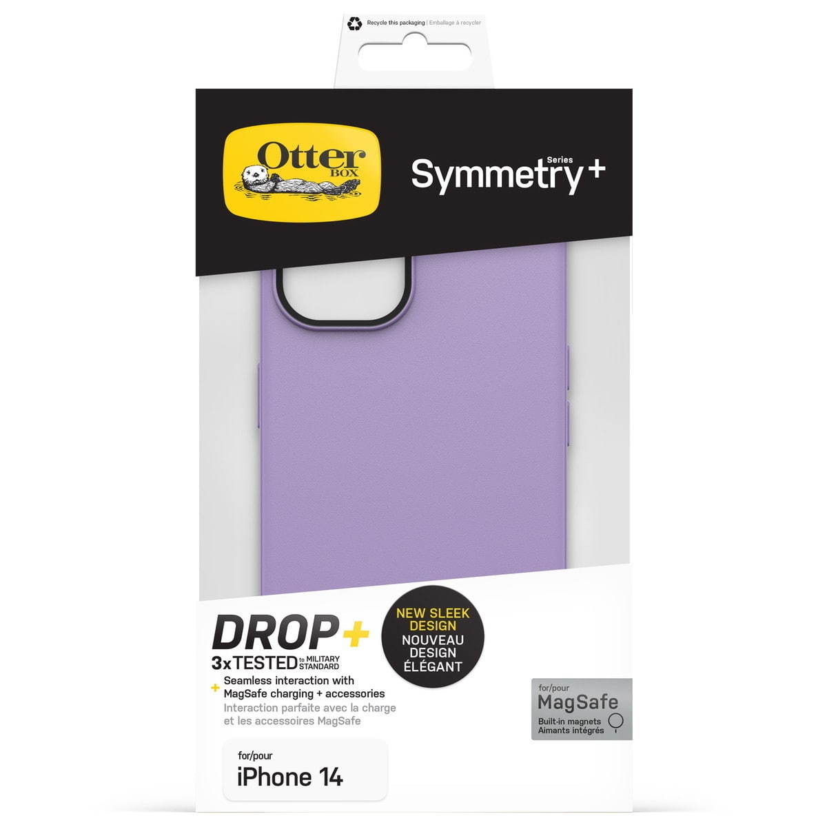 [OUTLET] iPhone 14 スマホケース スマホカバー MagSafe対応 耐衝撃 ユーライラックイット(パープル) OtterBox[オッターボックス] Symmetry Plus[シンメトリー プラス] (77-90742)