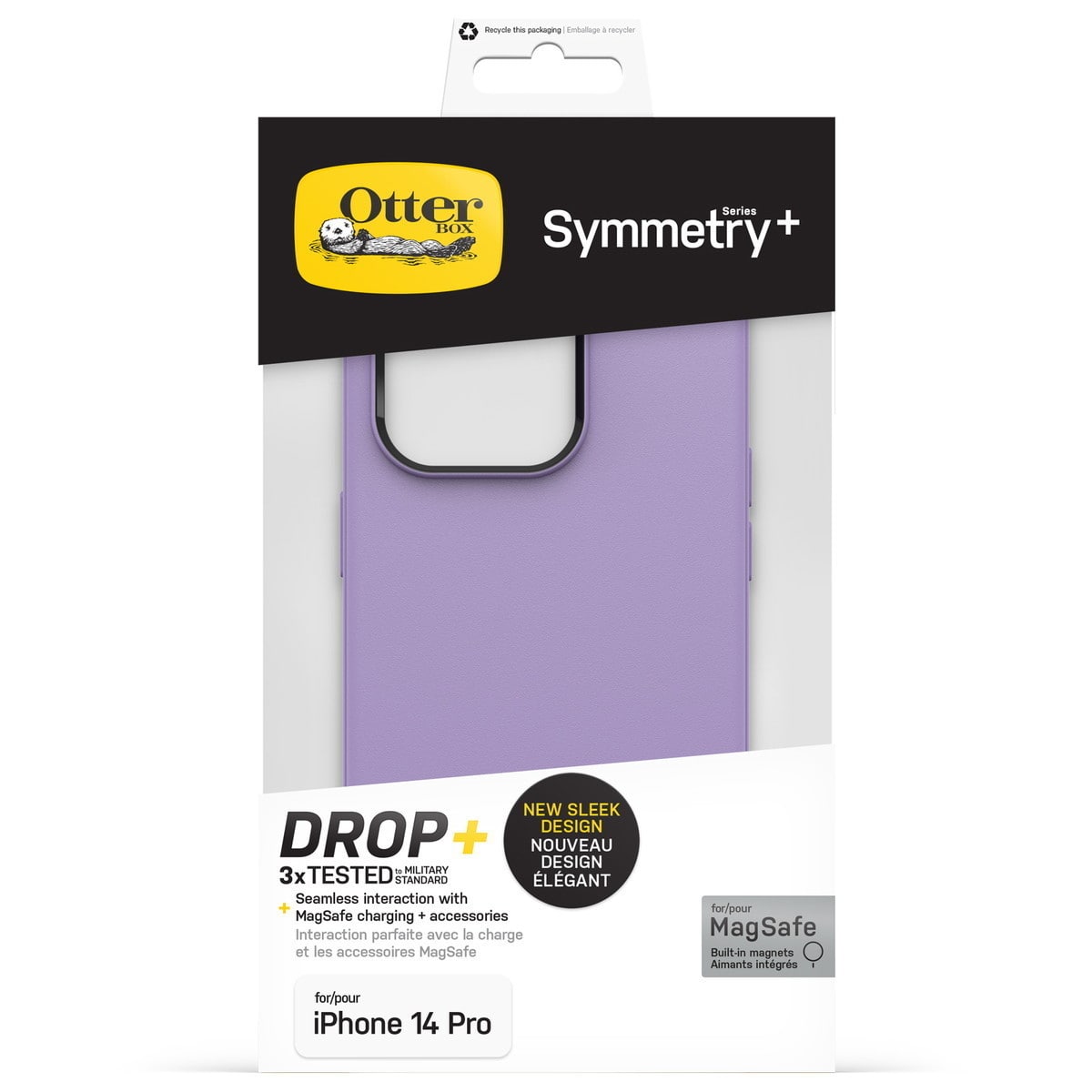 [OUTLET] iPhone 14 Pro スマホケース スマホカバー MagSafe対応 耐衝撃 ユーライラックイット(パープル) OtterBox[オッターボックス] Symmetry Plus[シンメトリー プラス]  (77-90752)