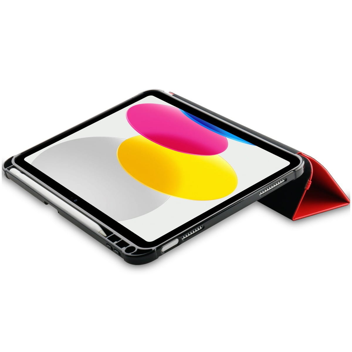 [OUTLET] iPad[A16/第10世代] ケース React Folio 耐衝撃 レッド/ブラック OtterBox オッターボックス (77-92190)