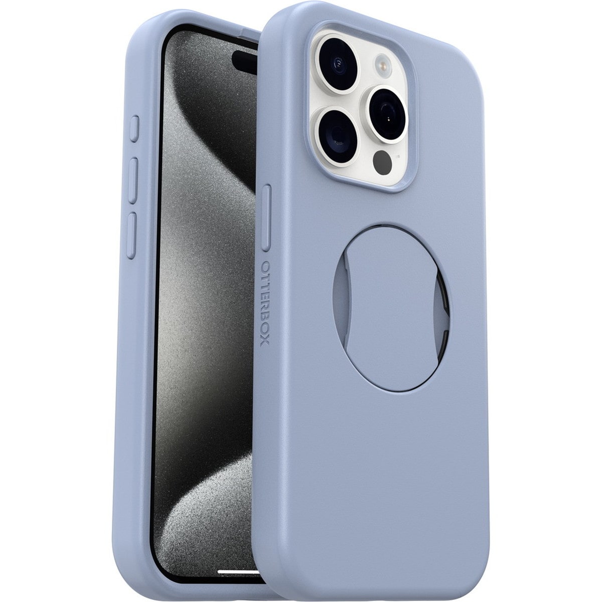 [OUTLET] iPhone 15 Pro スマホケース スマホカバー グリップ＆スタンド内蔵 MagSafe対応 耐衝撃 MILスペック Blue(ブルー) OtterBox[オッターボックス] OtterGrip Symmetry[オッターグリップ シンメトリー] (77-93141)