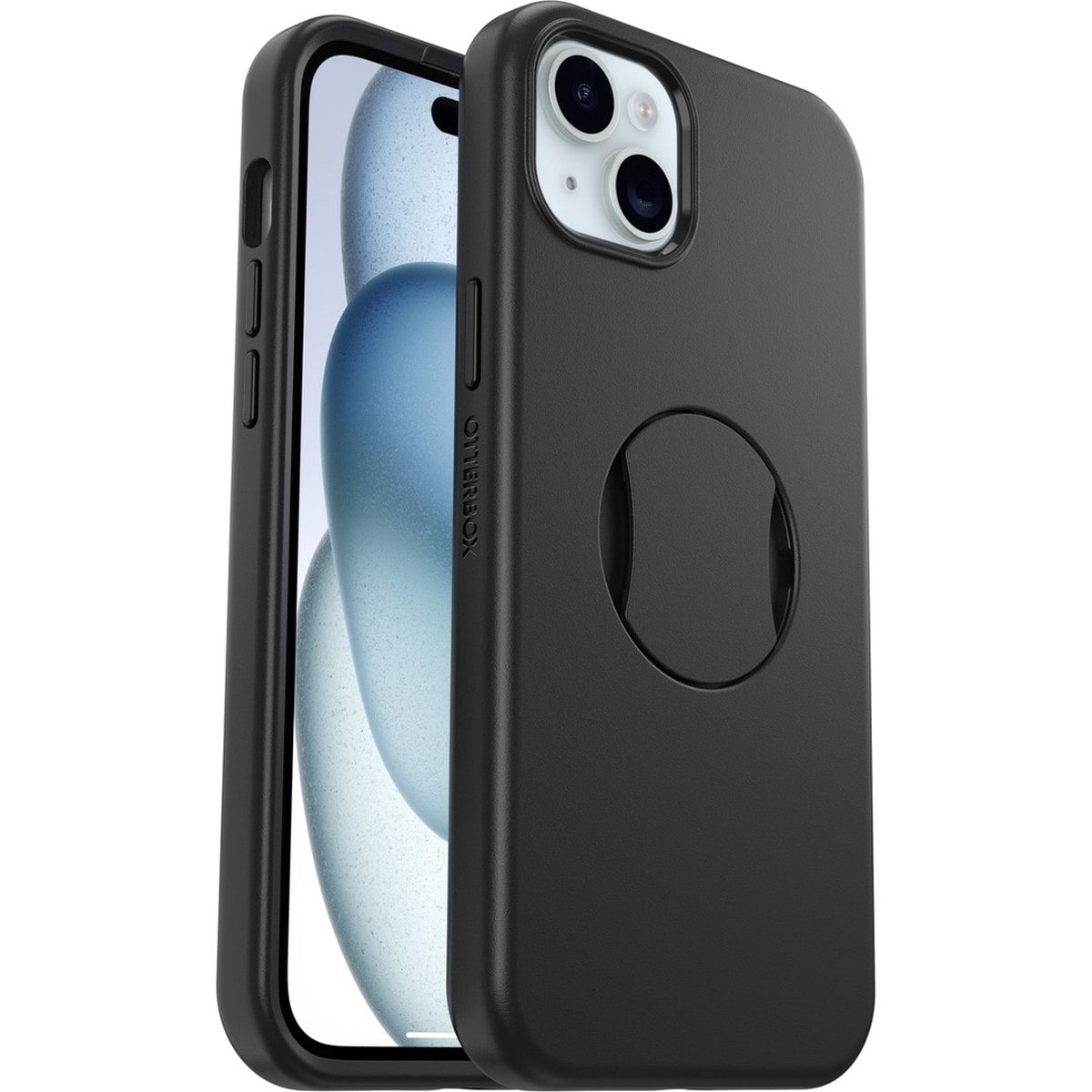 [OUTLET] iPhone 15 Plus スマホケース スマホカバー グリップ＆スタンド内蔵 MagSafe対応 耐衝撃 MILスペック Black(ブラック) OtterBox[オッターボックス] OtterGrip Symmetry[オッターグリップ シンメトリー] (77-93152)