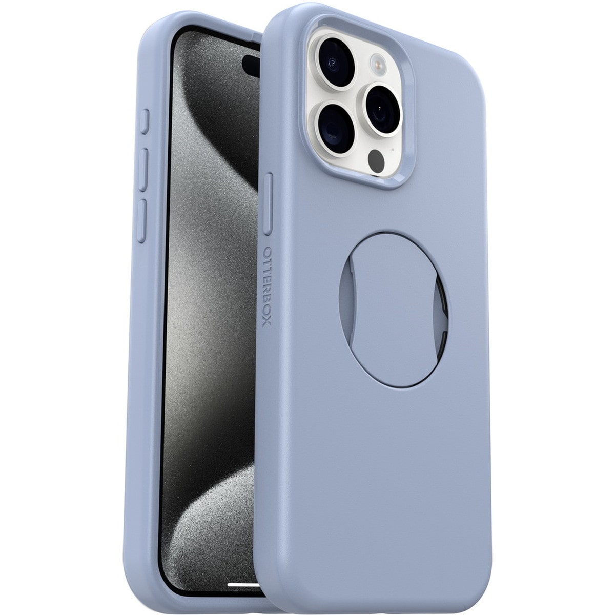 [OUTLET] iPhone 15 Pro Max スマホケース スマホカバー グリップ＆スタンド内蔵 MagSafe対応 耐衝撃 MILスペック Blue(ブルー) OtterBox[オッターボックス] OtterGrip Symmetry[オッターグリップ シンメトリー] (77-93178)