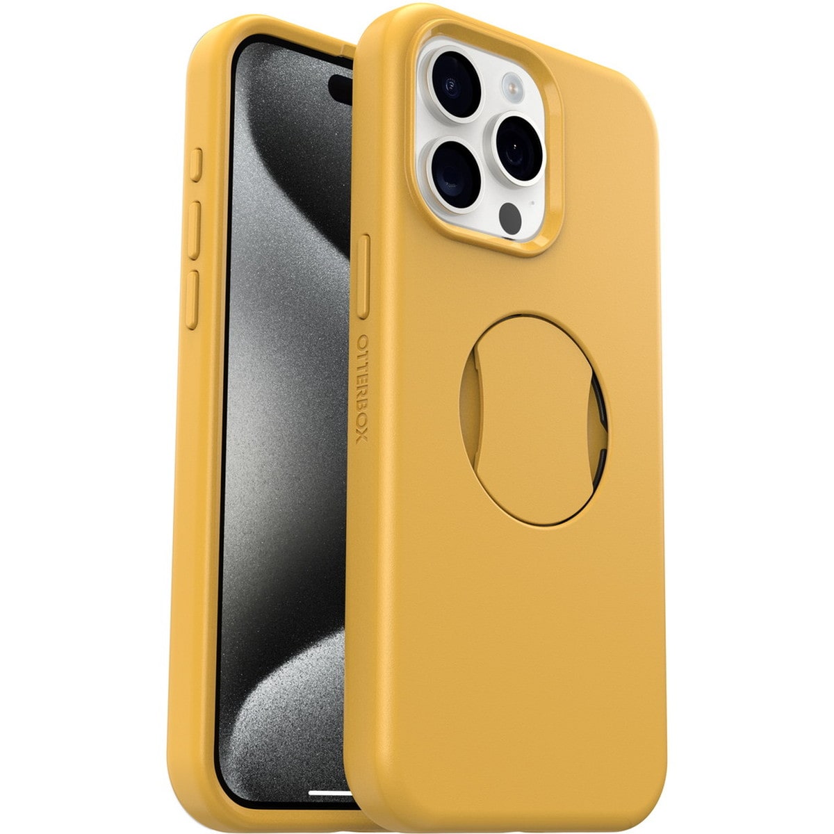 [OUTLET] iPhone 15 Pro Max スマホケース スマホカバー グリップ＆スタンド内蔵 MagSafe対応 耐衝撃 MILスペック アスペングリーム(イエロー) OtterBox[オッターボックス] OtterGrip Symmetry[オッターグリップ シンメトリー] ((77-93184)