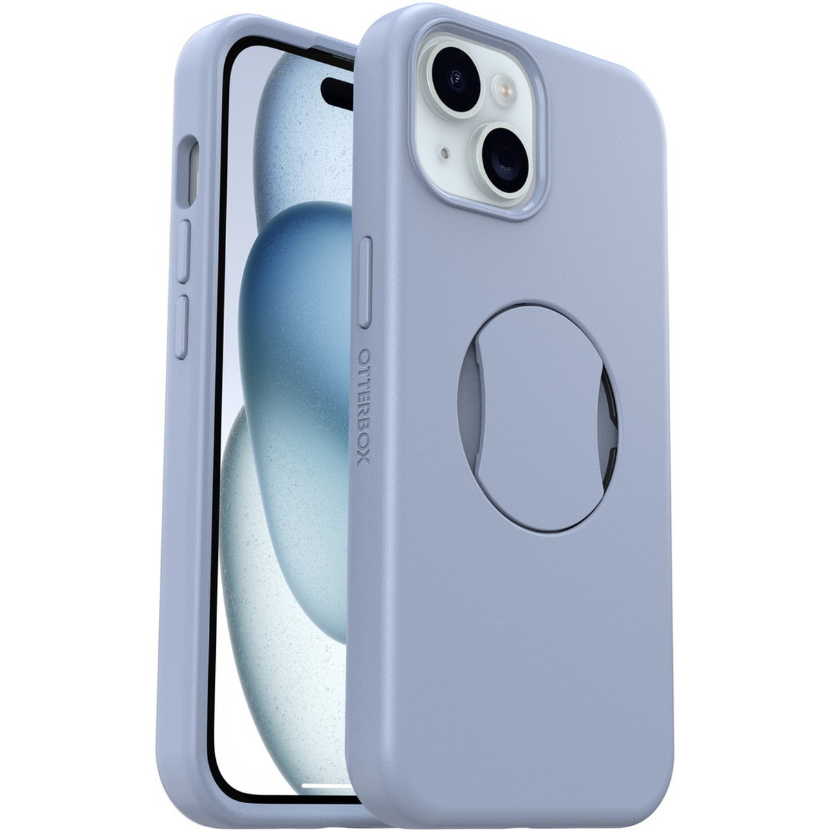 [OUTLET] iPhone 15 スマホケース スマホカバー グリップ＆スタンド内蔵 MagSafe対応 耐衝撃 MILスペック Blue(ブルー) OtterBox[オッターボックス] OtterGrip Symmetry[オッターグリップ シンメトリー] (77-93197)