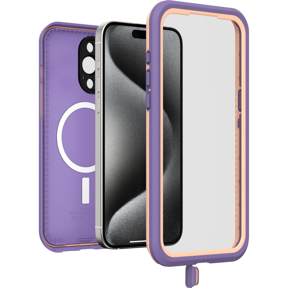 [OUTLET] iPhone 15 Pro Max ケース Fre 耐衝撃 MILスペック 防水 MagSafe プラム 77-93431 OtterBox オッターボックス (77-93431)