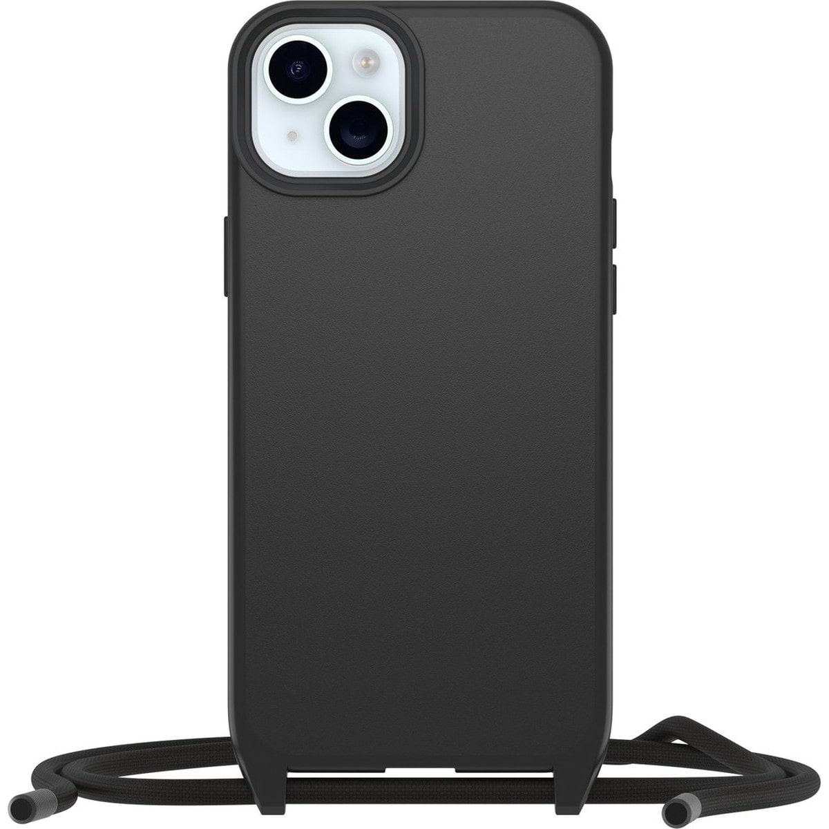 [OUTLET] iPhone 15 Plus スマホケース スマホカバー  ネックレス型 ネックストラップ付 耐衝撃 MagSafe対応 Black(ブラック) OtterBox[オッターボックス] React [リアクト] Necklace (77-93581)