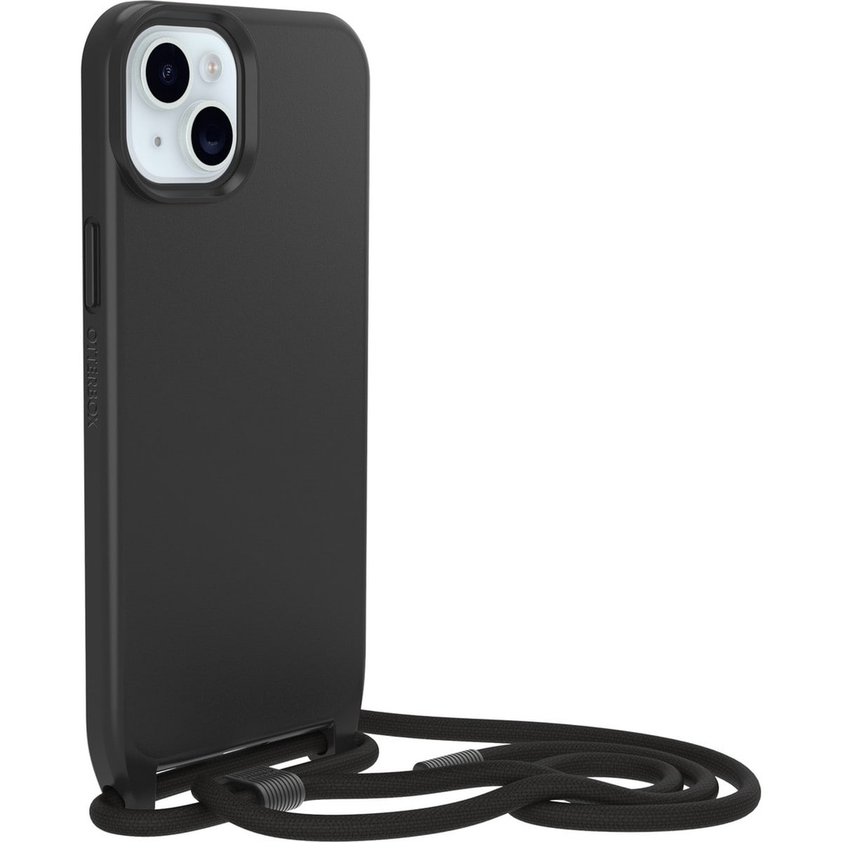 [OUTLET] iPhone 15 Plus スマホケース スマホカバー  ネックレス型 ネックストラップ付 耐衝撃 MagSafe対応 Black(ブラック) OtterBox[オッターボックス] React [リアクト] Necklace (77-93581)