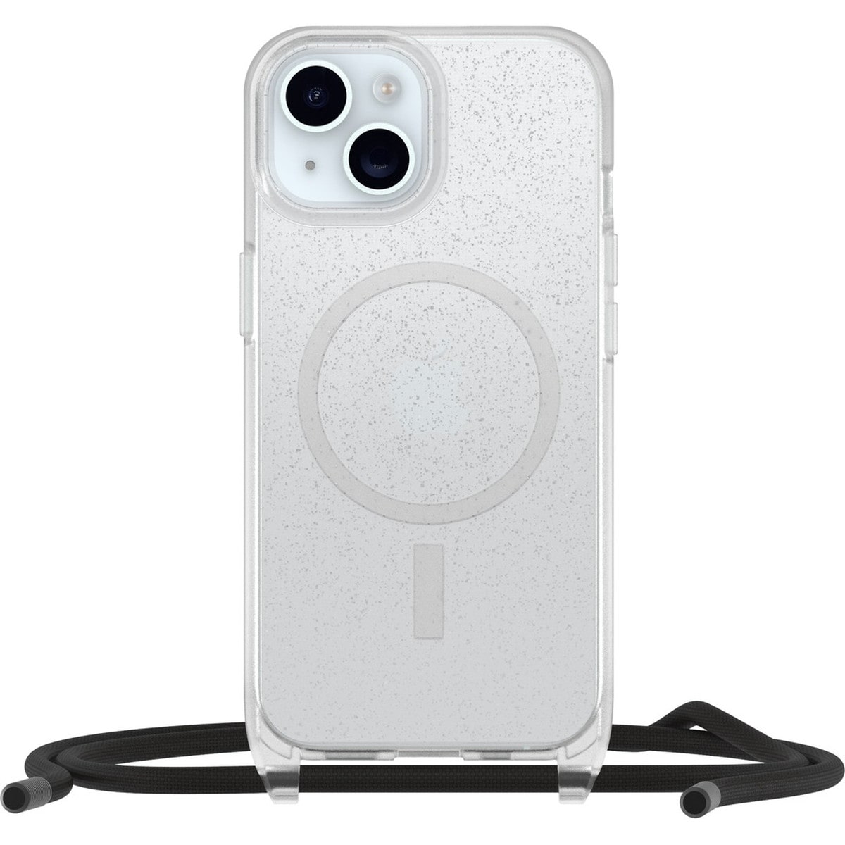 [OUTLET] iPhone 15 スマホケース スマホカバー  ネックレス型 ネックストラップ付 耐衝撃 MagSafe対応 スターダスト(Clear/クリア) OtterBox[オッターボックス] React [リアクト] Necklace (77-93595)