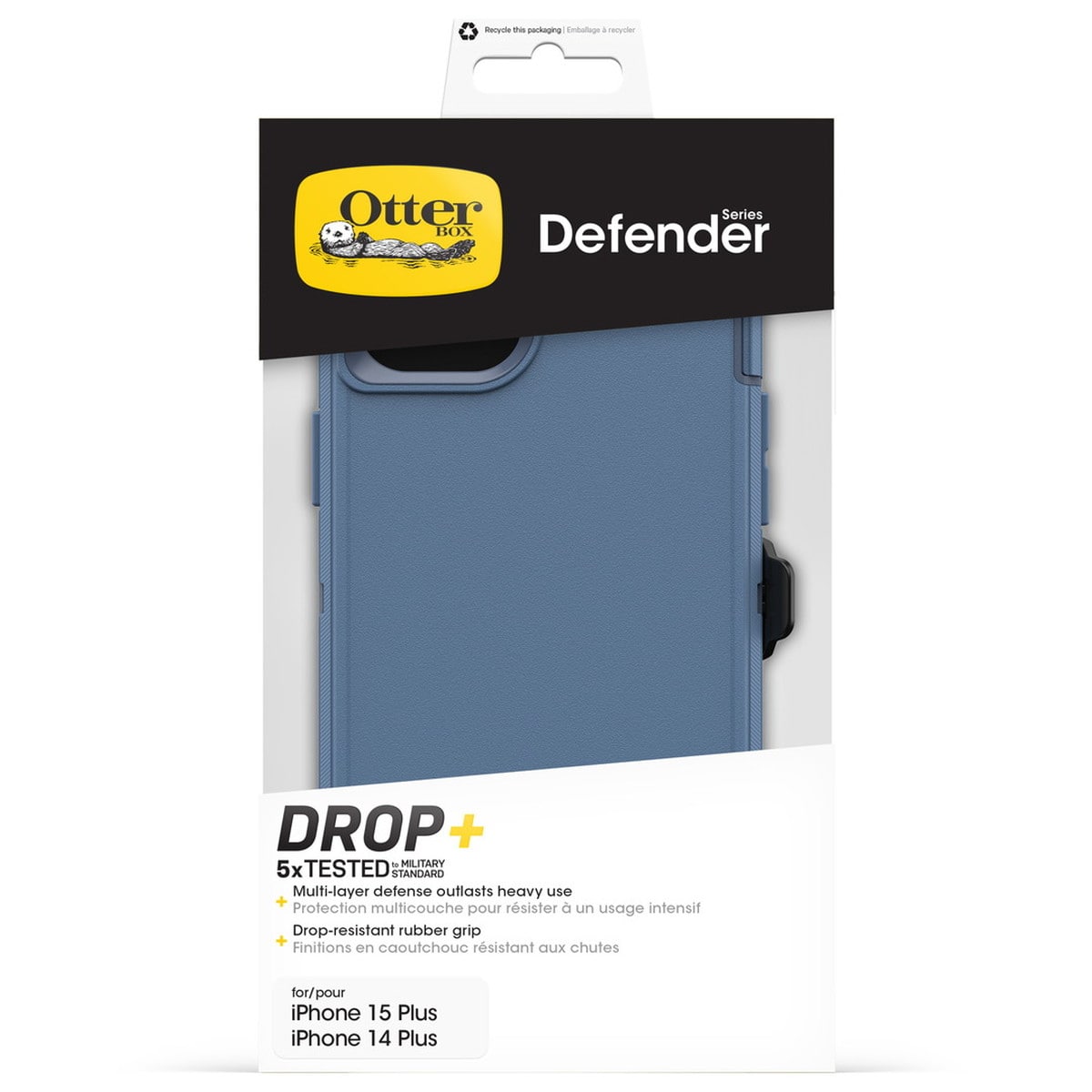 [OUTLET] iPhone 15 Plus スマホケース スマホカバー 耐衝撃 MILスペック  ベビーブルージーンズ(ブルー) OtterBox[オッターボックス] Defender[ディフェンダー] (77-94044)
