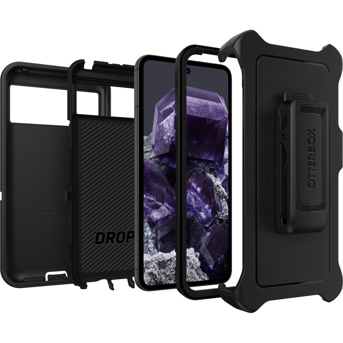 [OUTLET] Google Pixel 8 スマホケース スマホカバー ホルスタークリップ付 耐衝撃 MILスペック Black(ブラック) OtterBox[オッターボックス] Defender[ディフェンダー] (77-94192)