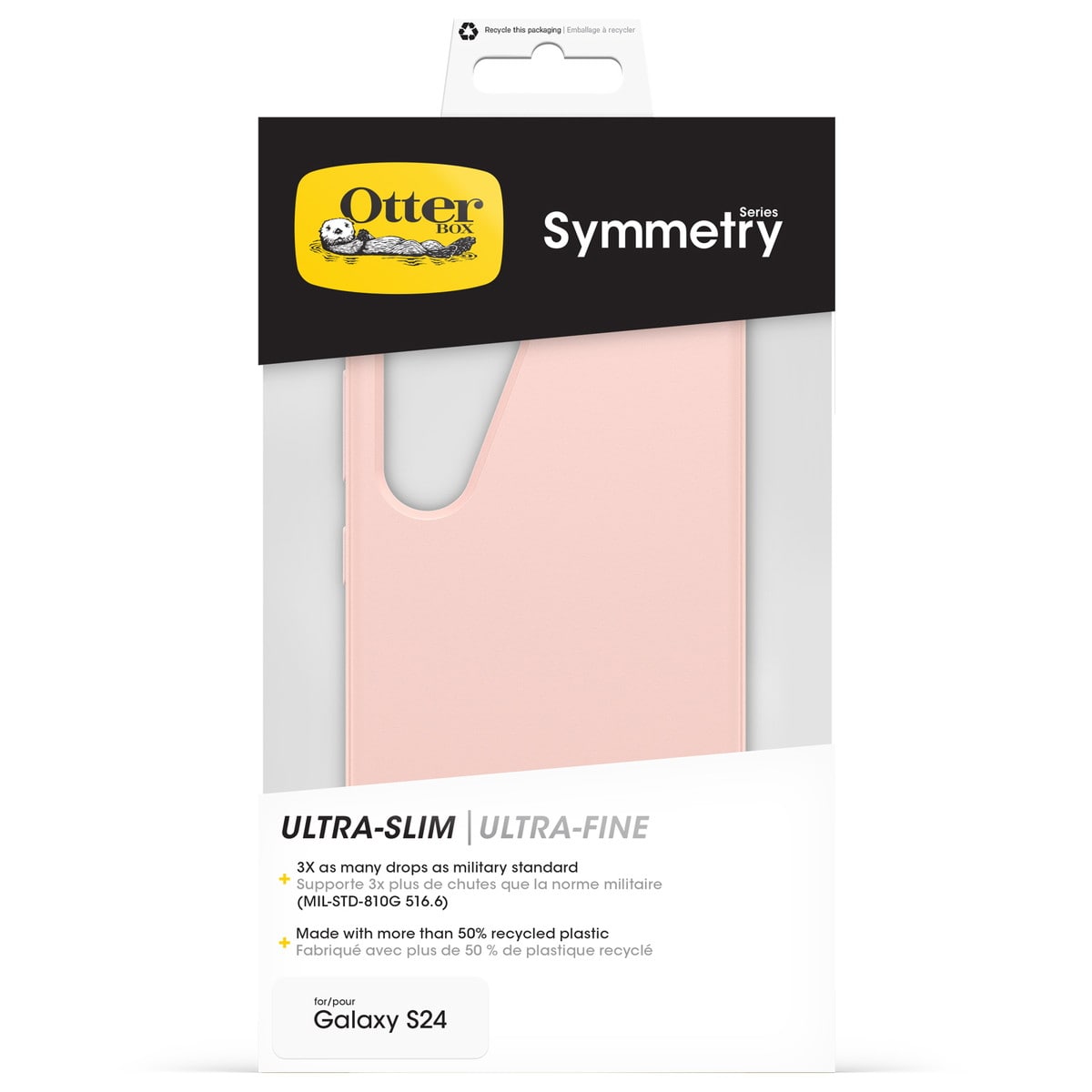 [OUTLET] Galaxy S24 スマホケース スマホカバー 耐衝撃 バレーシューズ(ピンク) OtterBox[オッターボックス] Symmetry[シンメトリー] (77-94537)