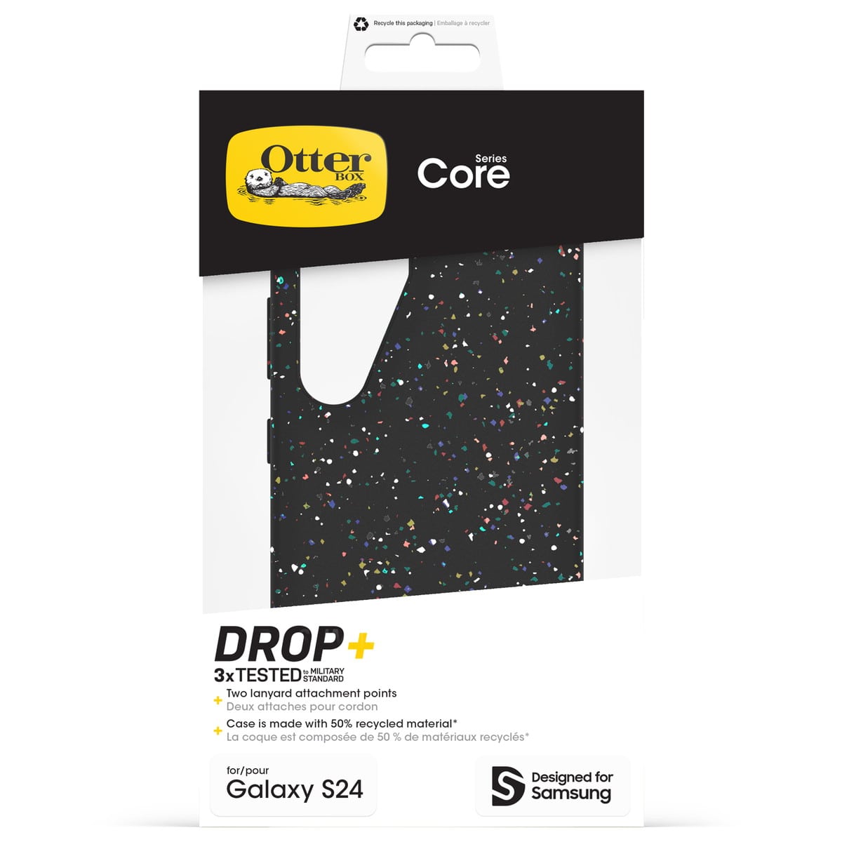 [OUTLET] Galaxy S24 スマホケース スマホカバー 耐衝撃 カーニバルナイト(ブラック) OtterBox[オッターボックス] Core[コア] (77-95338)