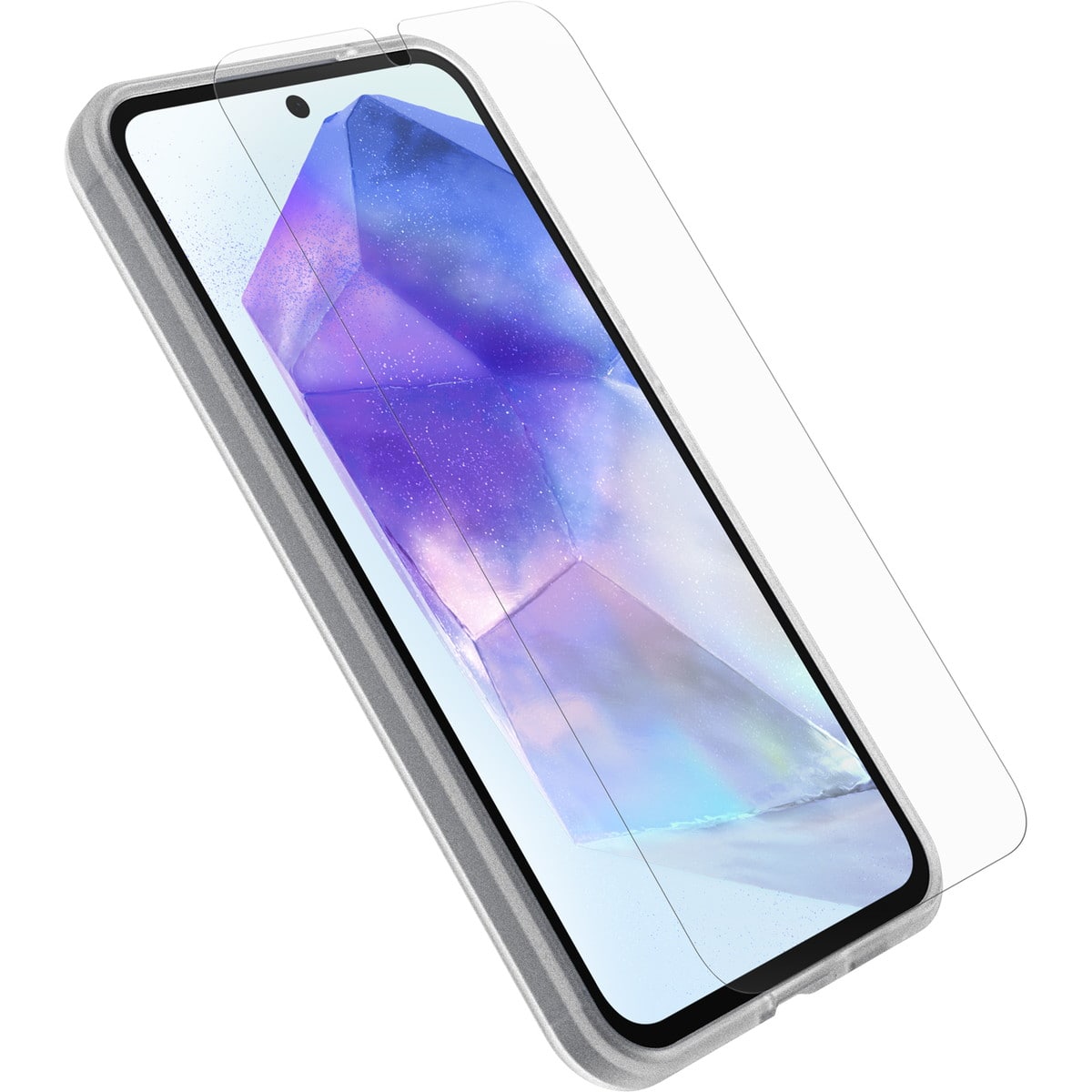[OUTLET] Galaxy A55 5G  スマホケース スマホカバー＋フィルム インストールキット(貼り付けキット)付 Clear(クリア) OtterBox[オッターボックス] React[リアクト]＋Glass[グラス] (78-81410)