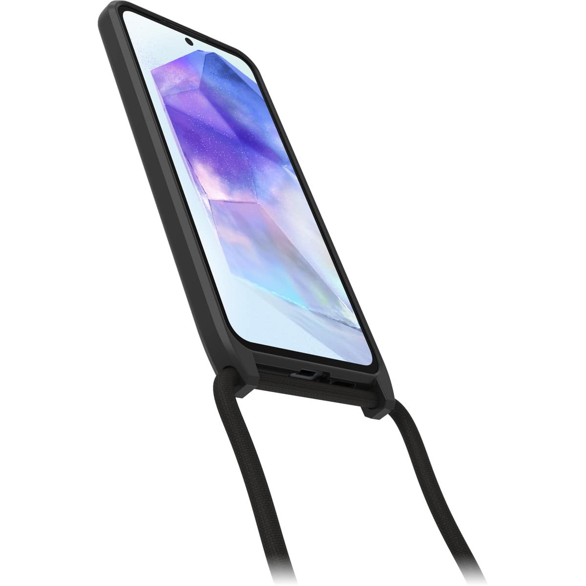[OUTLET] Galaxy A55 5G スマホケース スマホカバー ネックレス型 ネックストラップ付 耐衝撃 (Black)ブラック OtterBox[オッターボックス] React [リアクト] Necklace(77-95422)