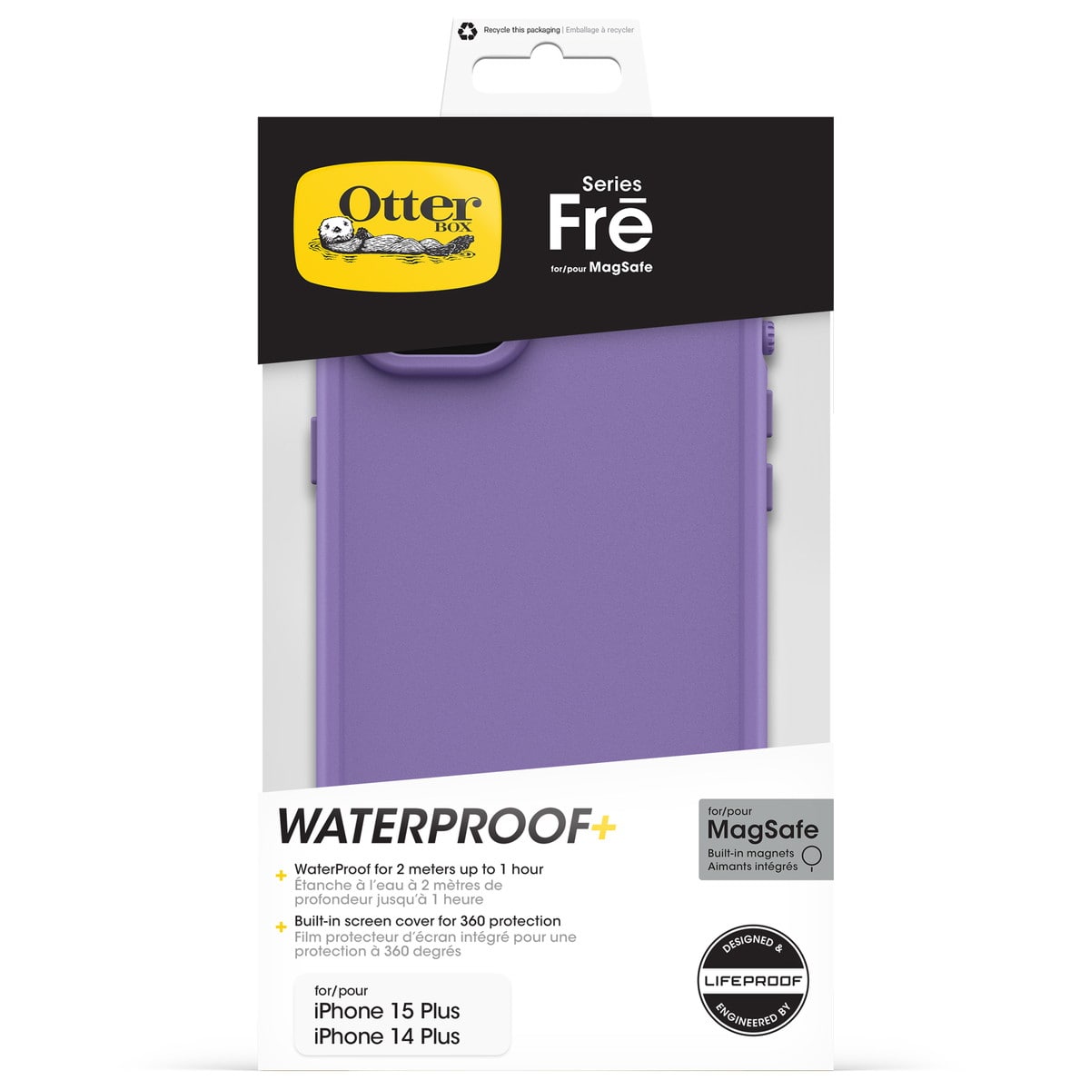 [OUTLET] iPhone 15 Plus ケース Fre MagSafe プラム 77-95538 OtterBox オッターボックス (77-95538)