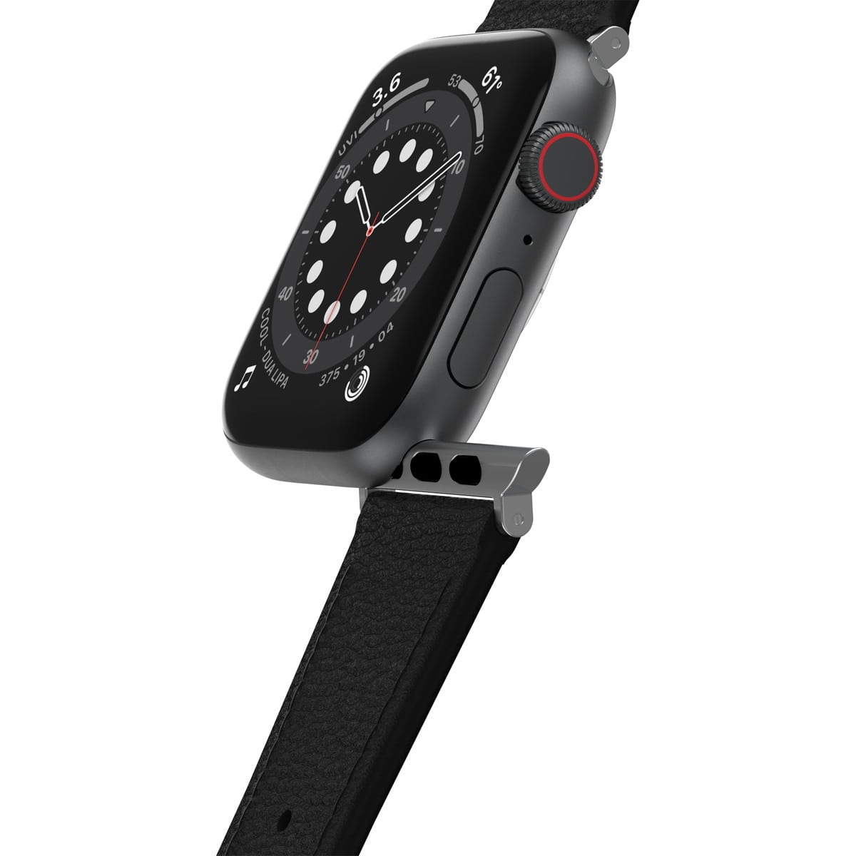 Apple Watch バンド (49/46/45/44mm)用 ブサボテンレザー フェイクレザー Black(ブラック) OtterBox[オッターボックス] グリーン 77-95600