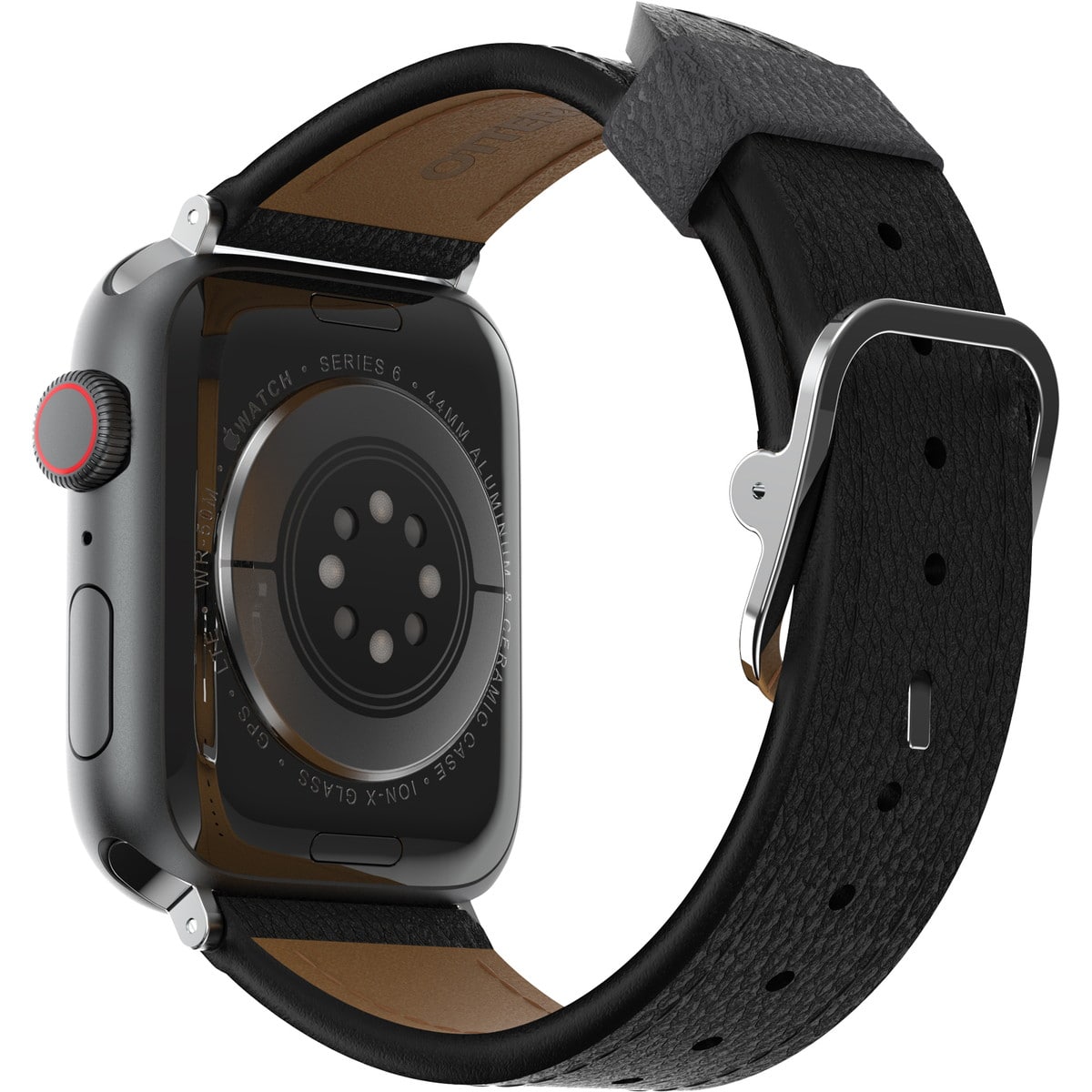 Apple Watch バンド (49/46/45/44mm)用 ブサボテンレザー フェイクレザー Black(ブラック) OtterBox[オッターボックス] グリーン 77-95600