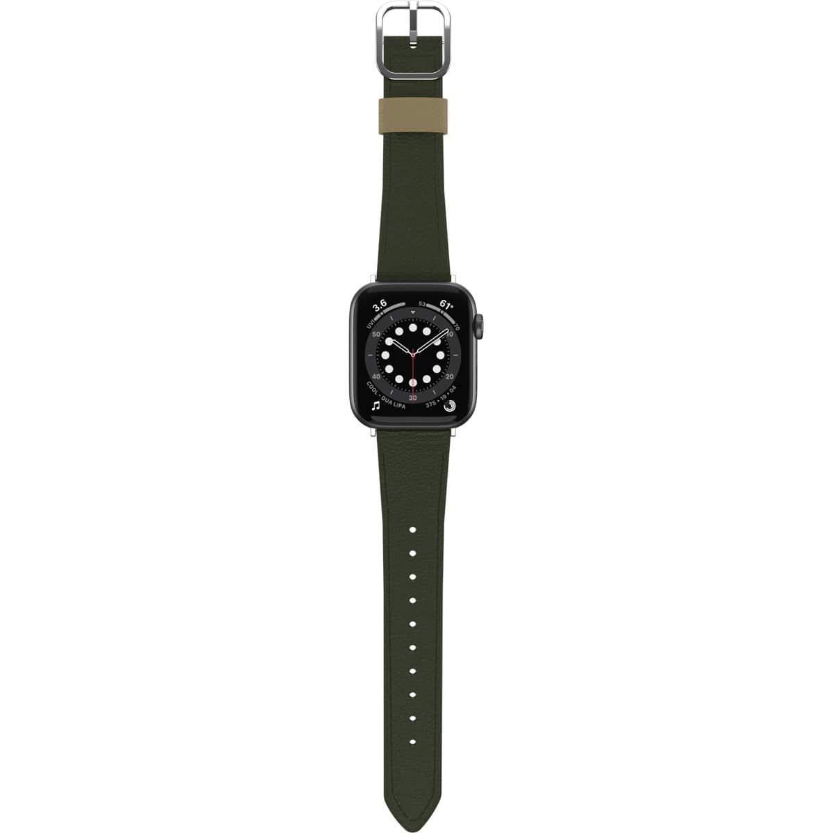 Apple Watchバンド (49/46/45/44mm) グリーン サボテンレザー フェイクレザー 色あせや傷に強い 通気性が良く快適 77-95601 OtterBox オッターボックス (77-95601) グリーン