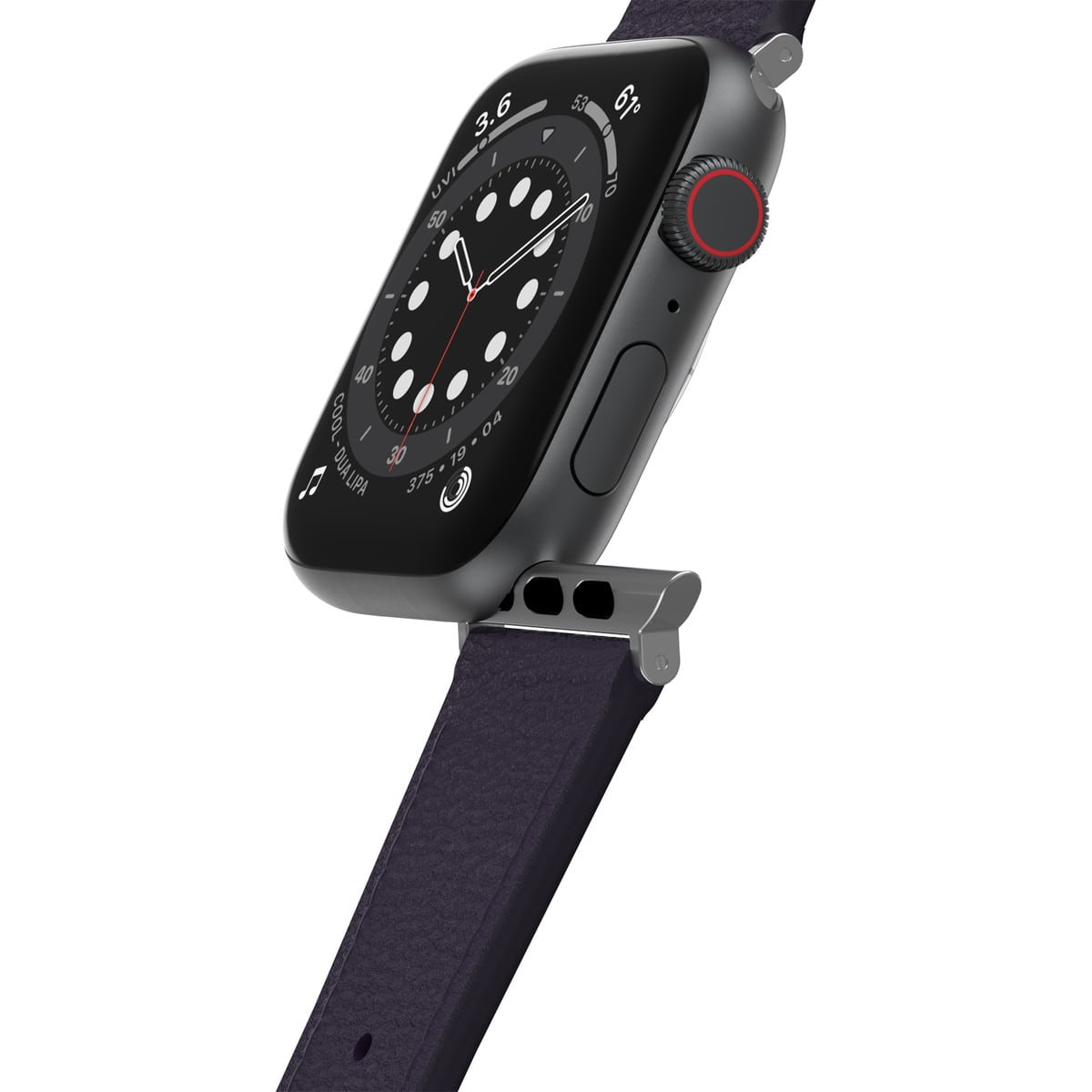 Apple Watchバンド (49/46/45/44mm) パープル サボテンレザー フェイクレザー 色あせや傷に強い 通気性が良く快適 77-95603 OtterBox オッターボックス (77-95603) パープル