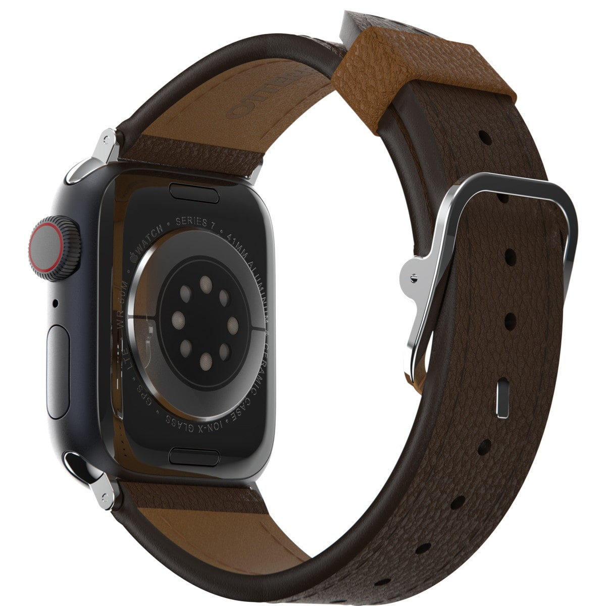 Apple Watch バンド (42/41/40/38mm)用 サボテンレザー フェイクレザー Brown(ブラウン) OtterBox[オッターボックス] ブラウン 77-95606