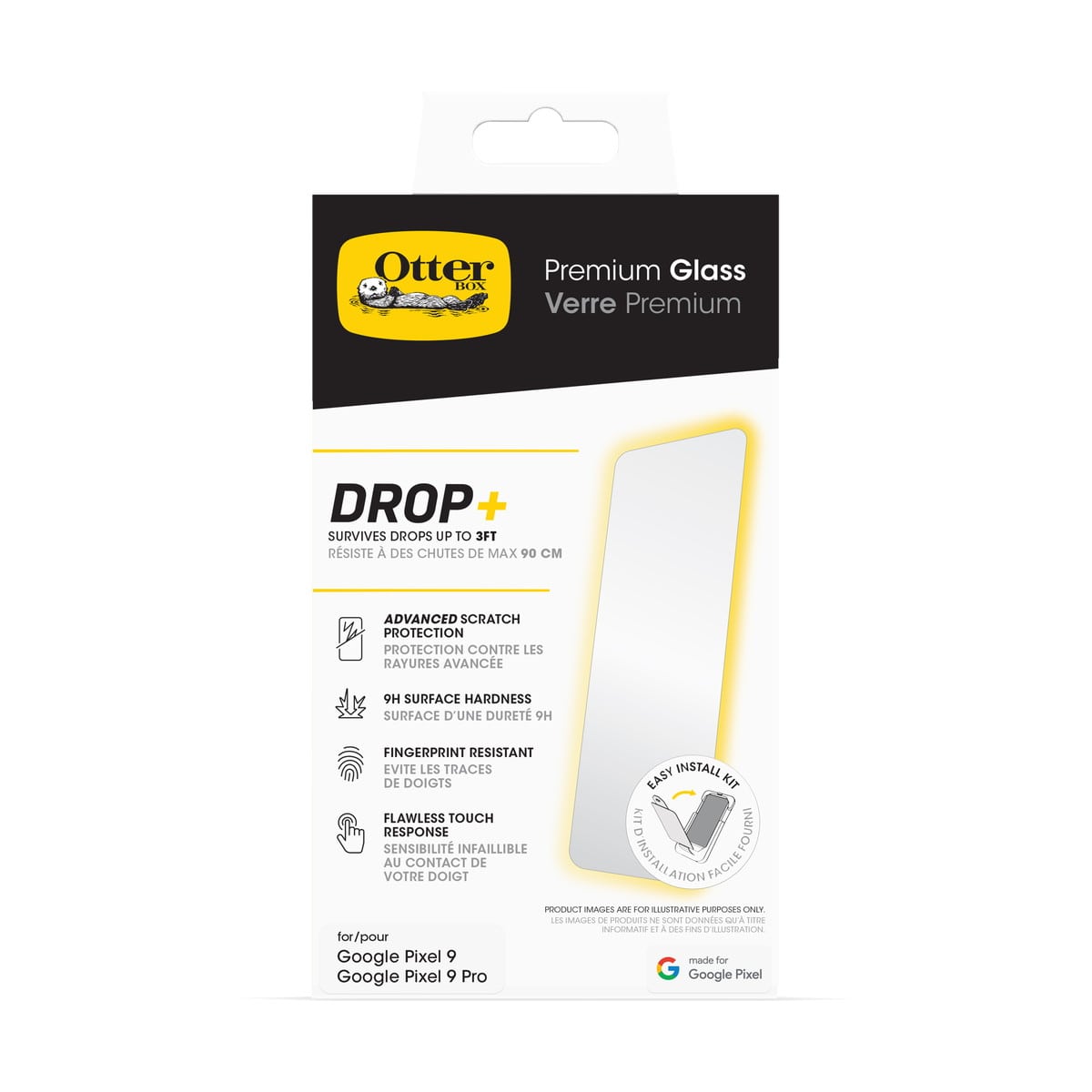 [OUTLET] GooglePixel 9/Pixel 9 Pro ケース Premium Glass 耐衝撃 ガラス フィルム OtterBox オッターボックス (77-95623)