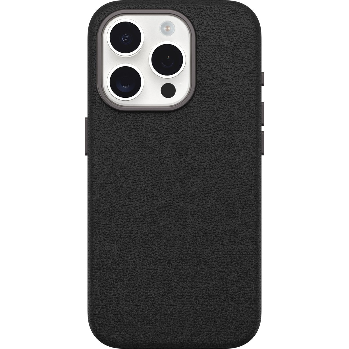 [OUTLET] iPhone 15 Pro スマホケース スマホカバー フェイクレザー Noir Ash Black(ブラック) OtterBox[オッターボックス] Symmetry Cactus Leather[シンメトリー サボテレザー] (77-95749)