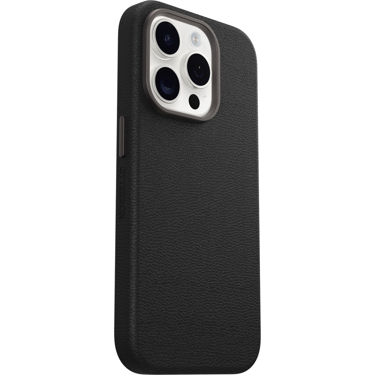 [OUTLET] iPhone 15 Pro スマホケース スマホカバー フェイクレザー Noir Ash Black(ブラック) OtterBox[オッターボックス] Symmetry Cactus Leather[シンメトリー サボテレザー] (77-95749)