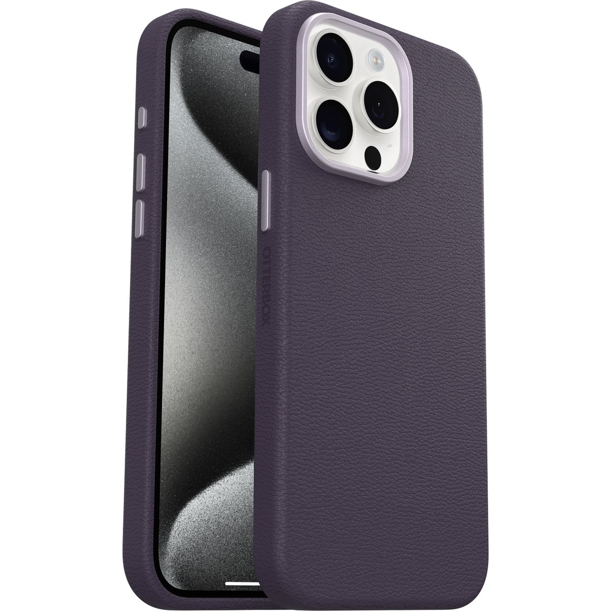 [OUTLET] iPhone 15 Pro Max スマホケース スマホカバー Plum Luxe(パープル) OtterBox[オッターボックス] Symmetry Cactus Leather[シンメトリー サボテレザー] (77-95764)