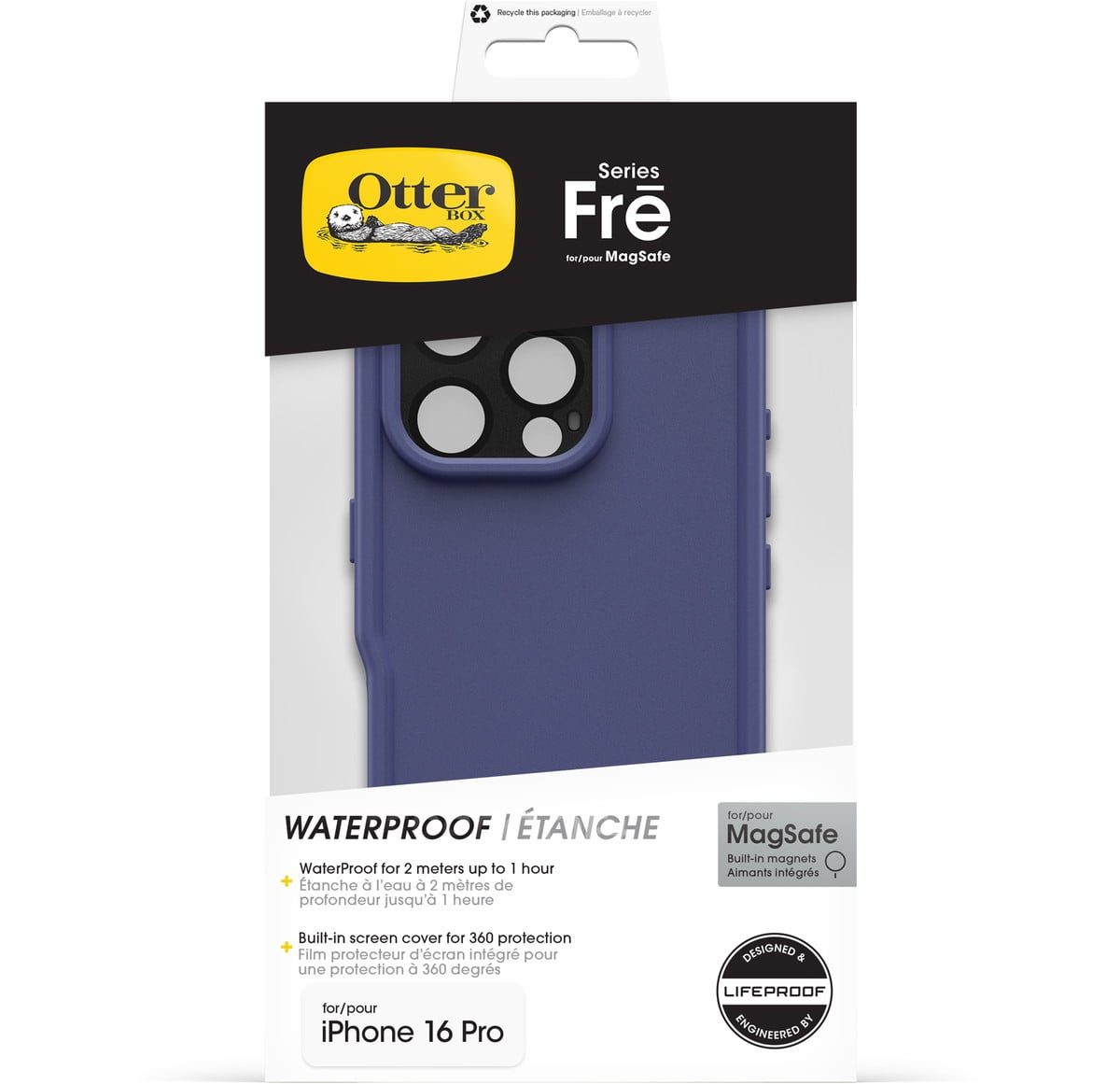 iPhone 16 Pro スマホケース スマホカバー Fre MagSafe対応 Denver Dusk Purple 防水 耐衝撃 パープル (77-96153) パープル