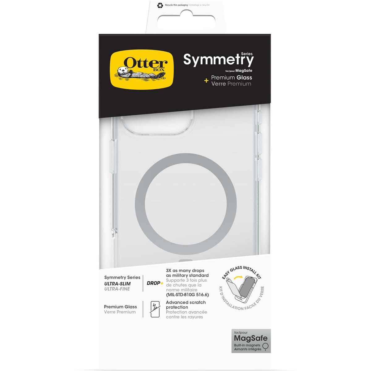 iPhone 16 Pro Max ケース＋ガラス フィルム Symmetry Clear MagSafe + Premium Glass クリア OtterBox オッターボックス (78-81452)