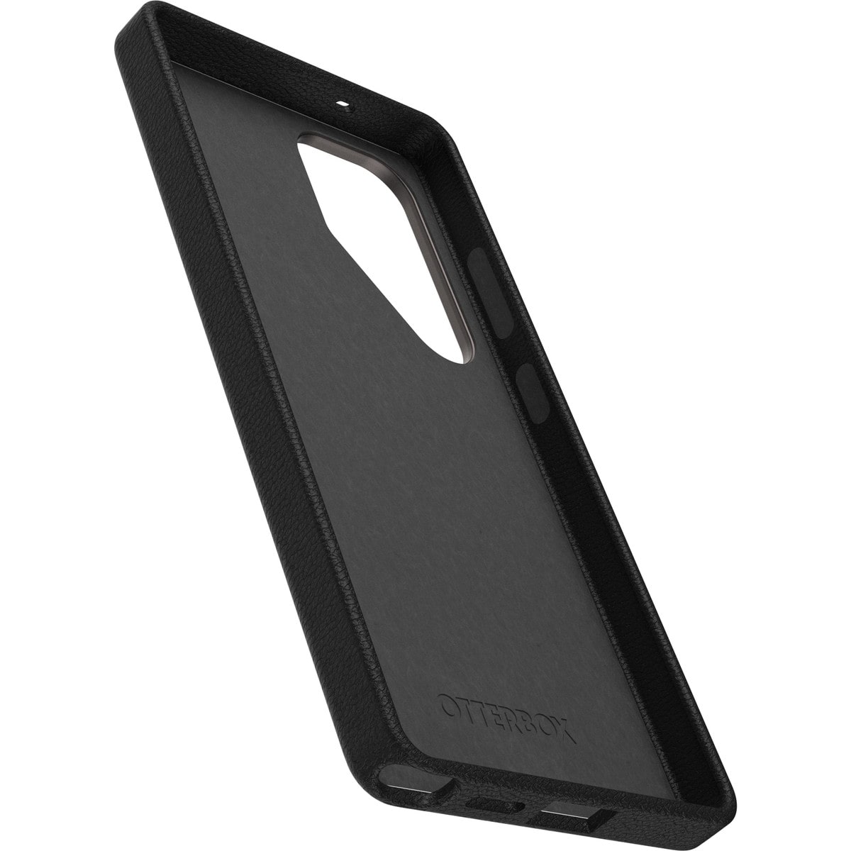 [OUTLET] Galaxy S25 Ultra  スマホケース スマホカバー Symmetry Cactus Leather サボテンレザー 植物性レザー 耐衝撃 ブラック ノアールアッシュ (77-97507) ブラック