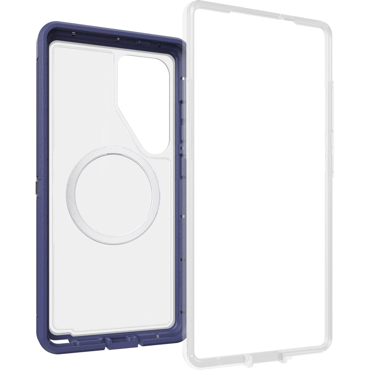 [OUTLET] Galaxy S25 Ultra  スマホケース スマホカバー Defender XT Clear Magnets 耐衝撃 クリア パープル デンバーダスク (77-97585) パープルクリア