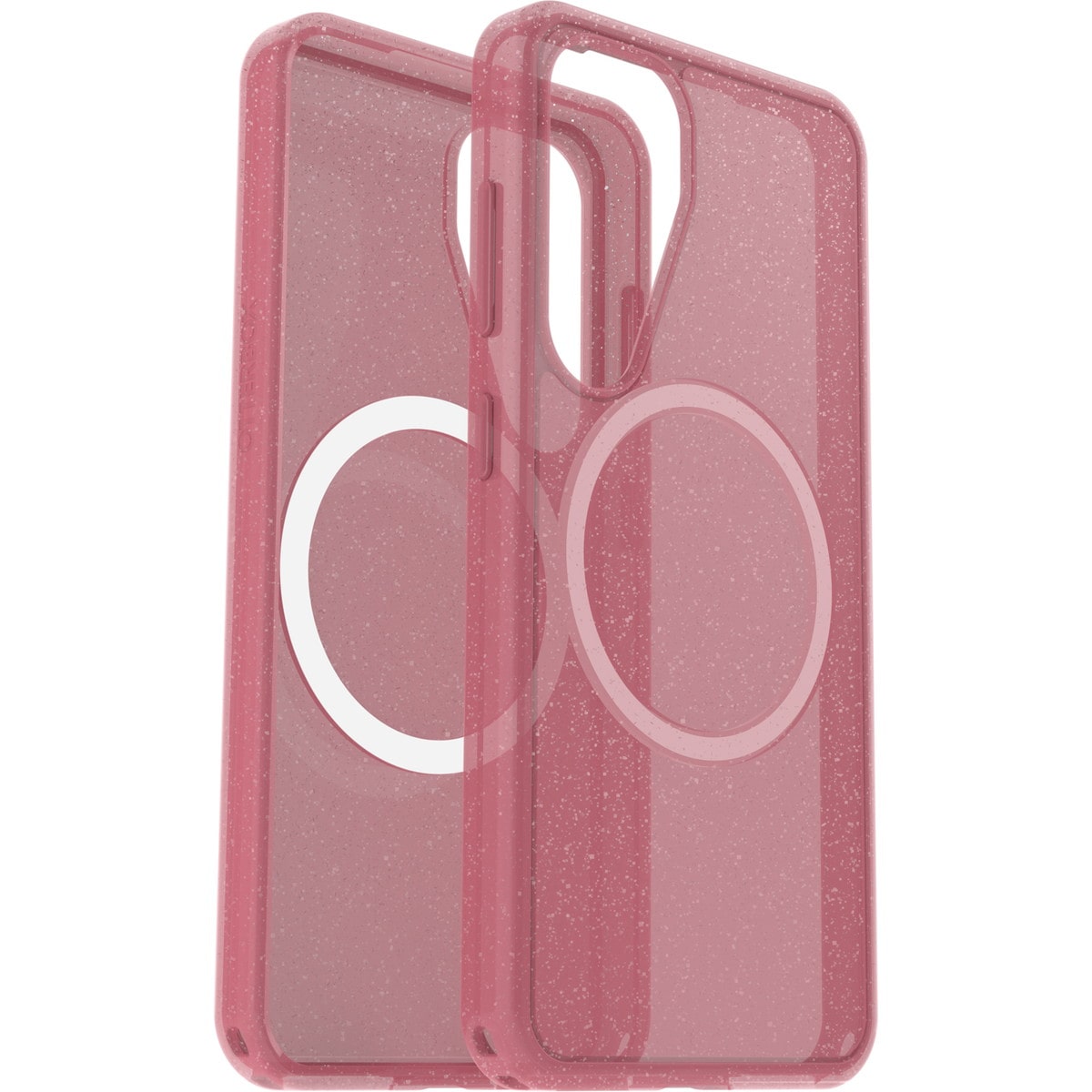 [OUTLET] Galaxy S25 スマホケース スマホカバー Symmetry Clear Magnets Qi2対応 耐衝撃 ラメ グリッター ピンク フォックスベリー (77-97598) ピンク