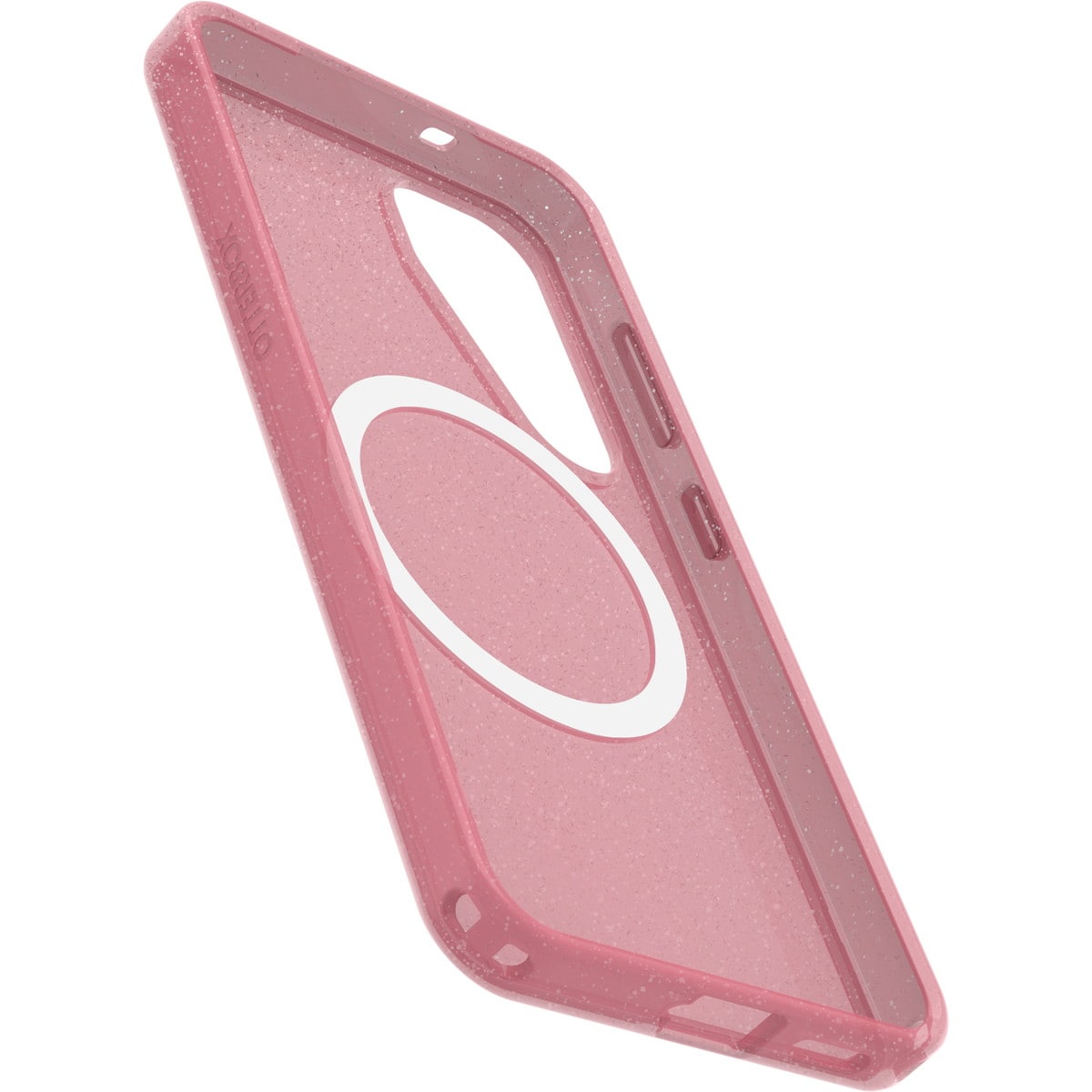 [OUTLET] Galaxy S25 スマホケース スマホカバー Symmetry Clear Magnets Qi2対応 耐衝撃 ラメ グリッター ピンク フォックスベリー (77-97598) ピンク