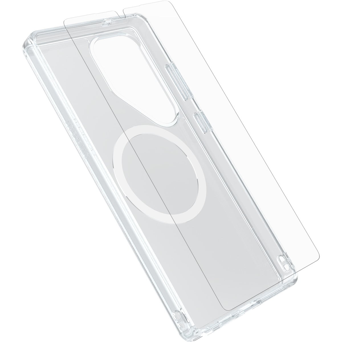 [OUTLET] Galaxy S25 Ultra スマホケース スマホカバー+ガラスフィルム セット Symmetry Clear Magnets+Premium Glass (78-81494) クリア