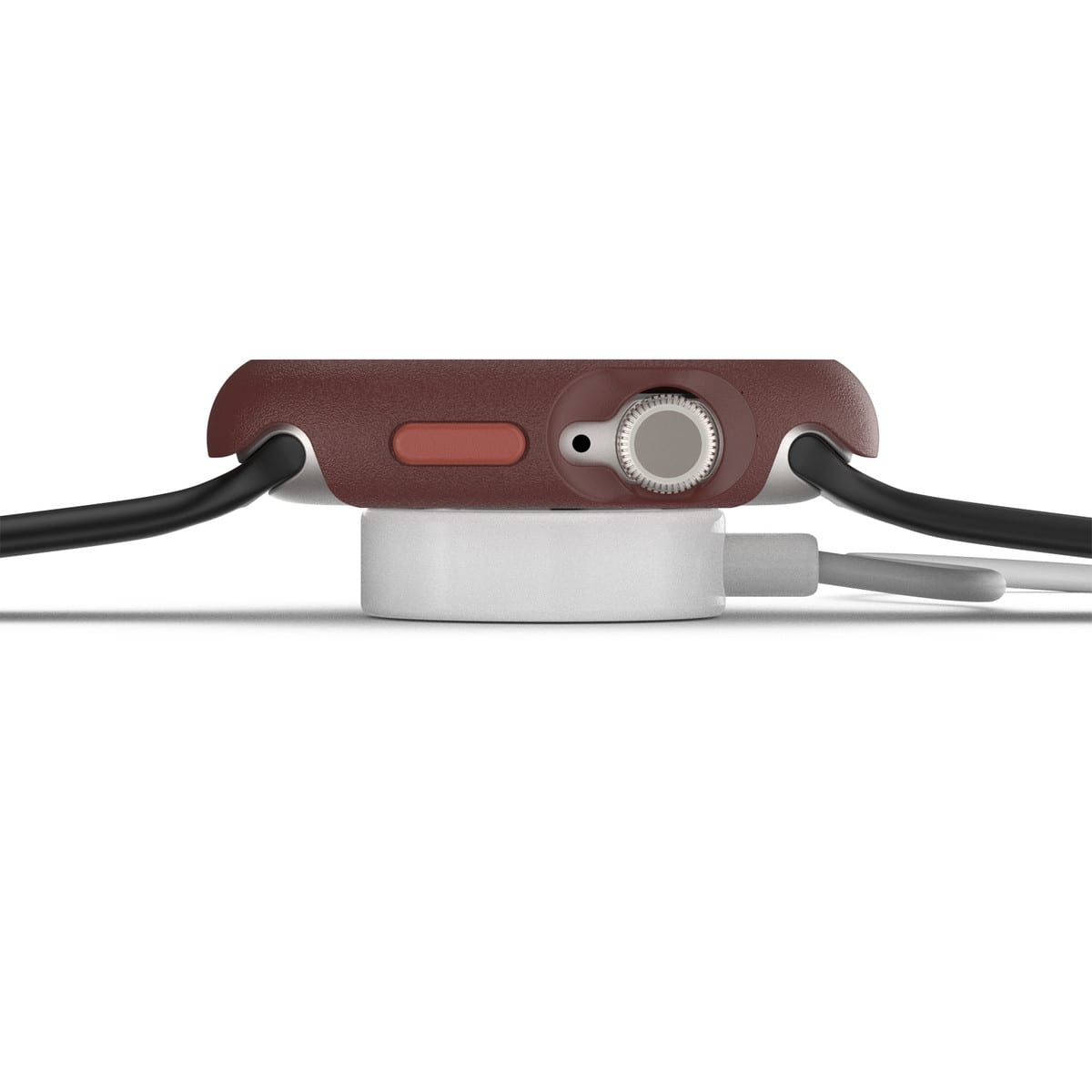 AppleWatch Series 10 アップルウォッチ10対応 46mm用カバー Watch Bumper ブラウン ワインレッド ユニオンステーション (77-97898) ブラウン