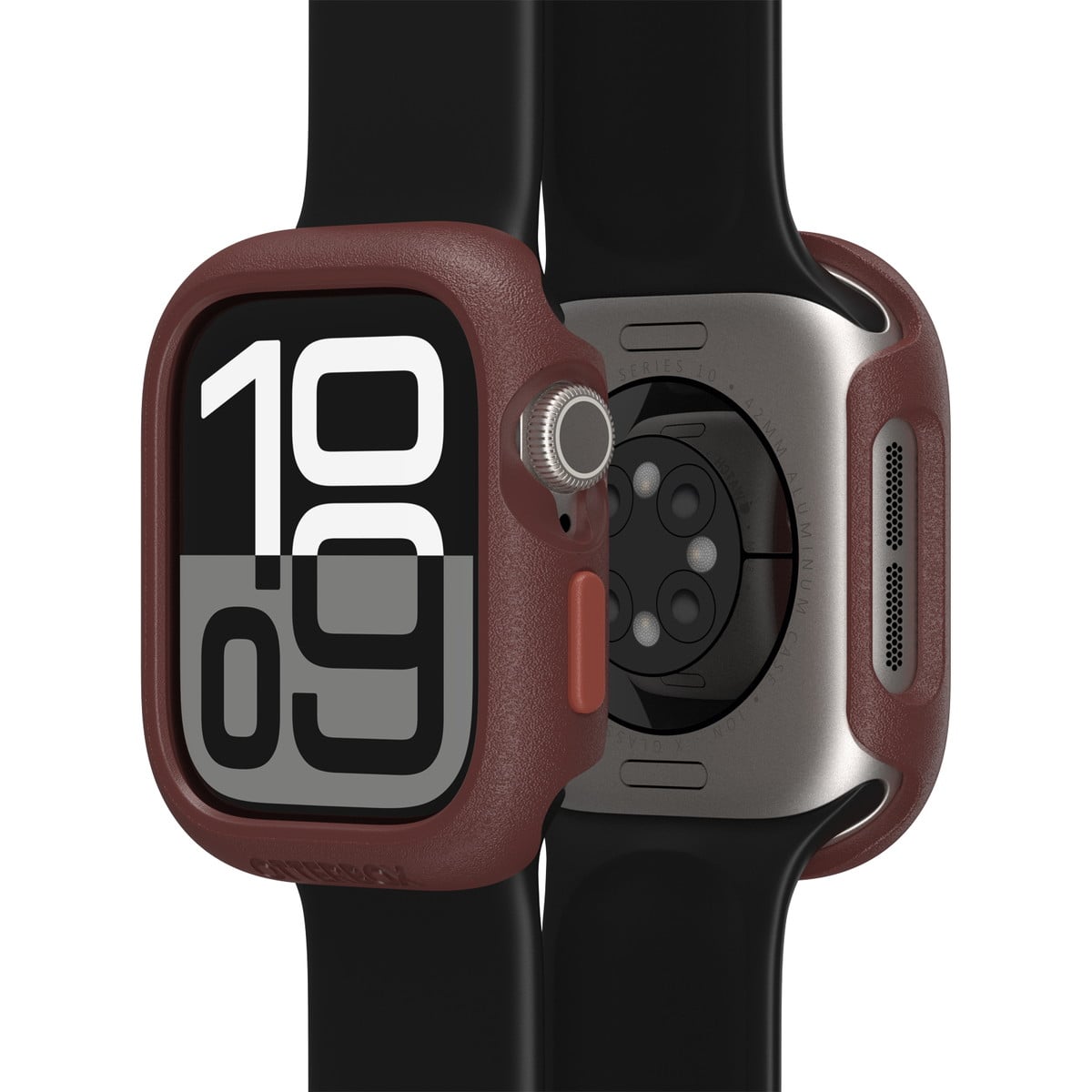 AppleWatch Series 10 アップルウォッチ10対応 42mm用カバー Watch Bumper ブラウン ワインレッド ユニオンステーション (77-97904) ブラウン