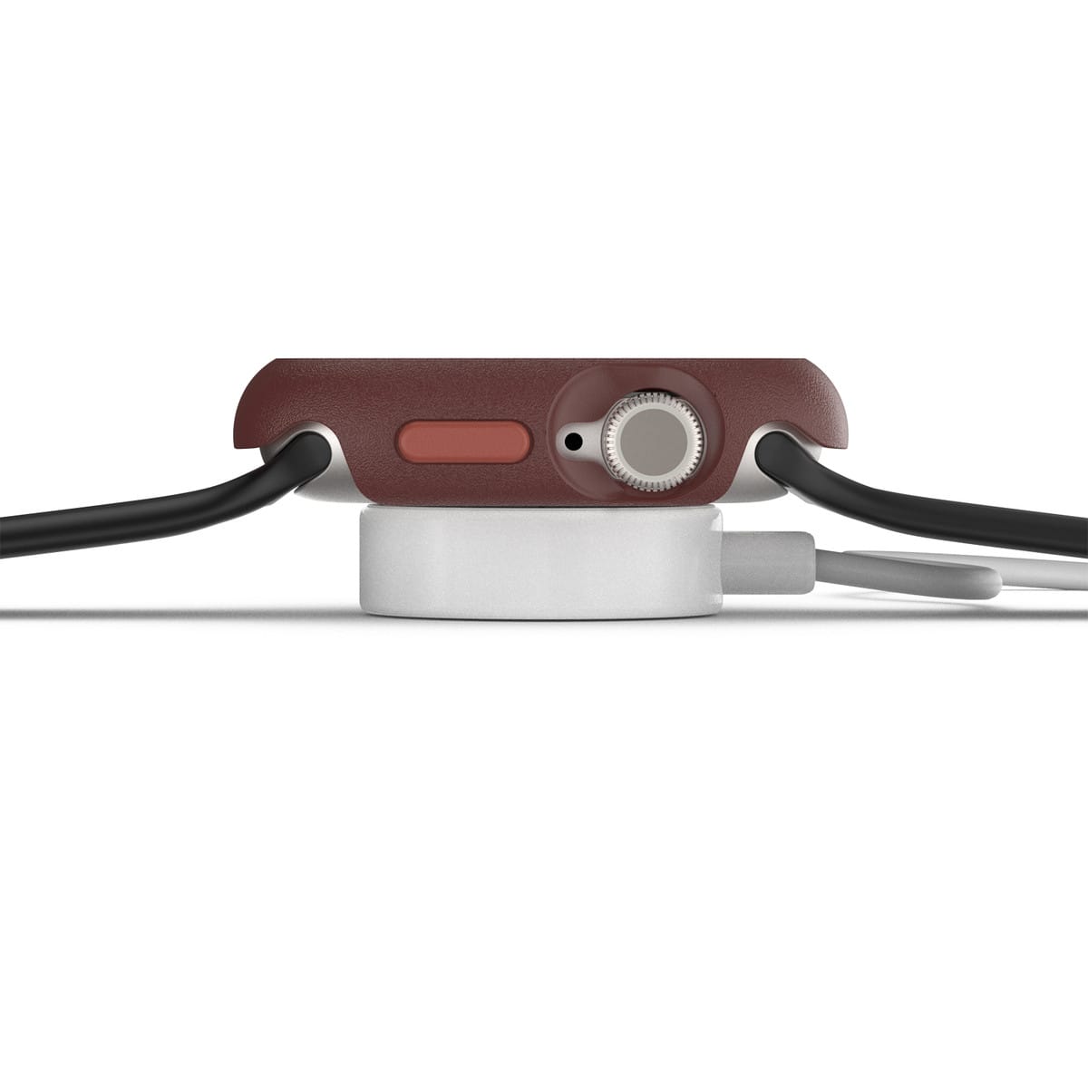 AppleWatch Series 10 アップルウォッチ10対応 42mm用カバー Watch Bumper ブラウン ワインレッド ユニオンステーション (77-97904) ブラウン