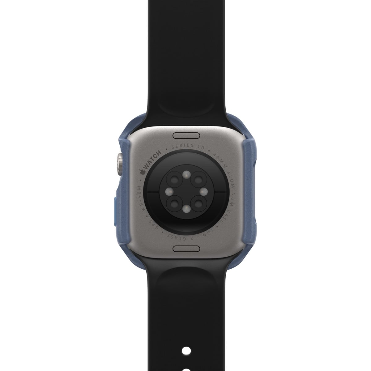 AppleWatch Series 10 アップルウォッチ10対応 46mm用カバー Eclipse Case スクリーンプロテクタ一体型 ブルー ベイビーブルージーンズ (77-97907) ブルー