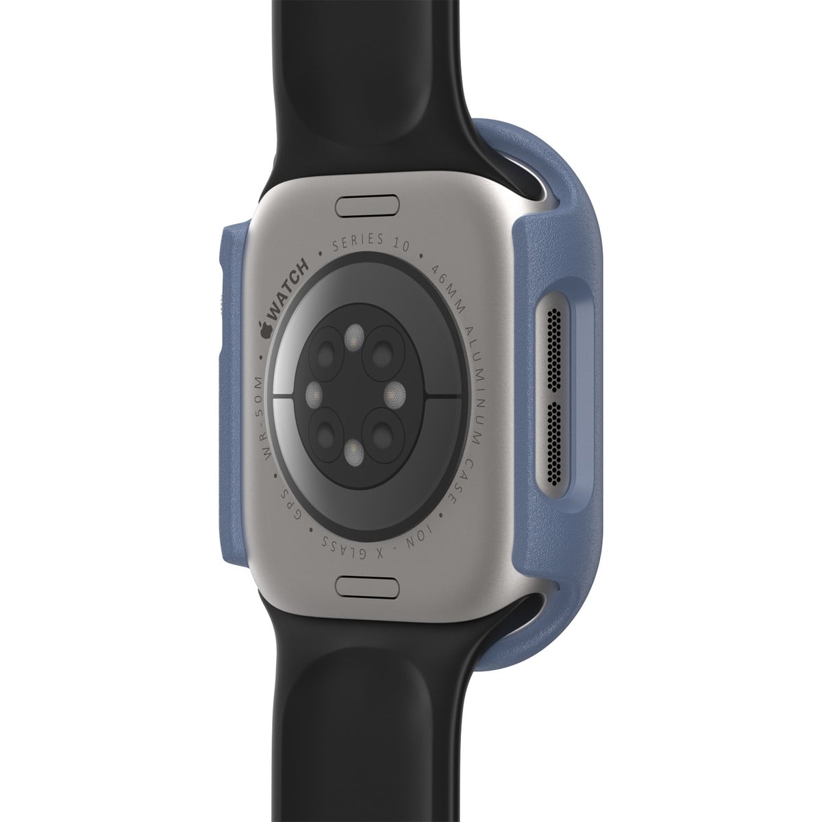 AppleWatch Series 10 アップルウォッチ10対応 46mm用カバー Eclipse Case スクリーンプロテクタ一体型 ブルー ベイビーブルージーンズ (77-97907) ブルー