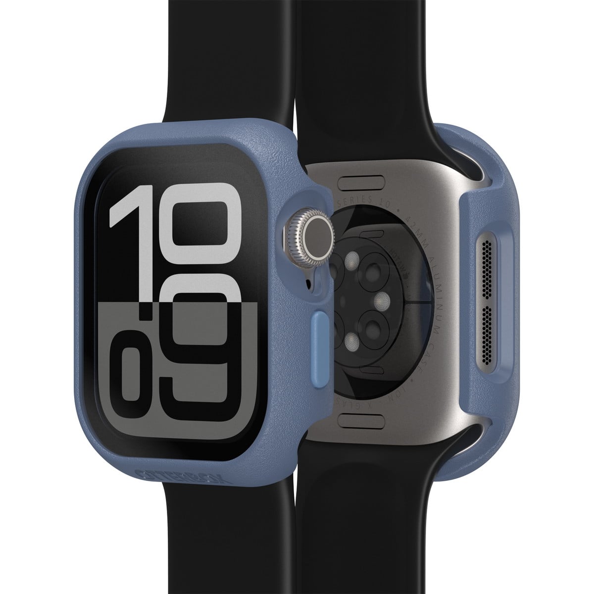 AppleWatch Series 10 アップルウォッチ10対応 42mm用カバー Eclipse Case スクリーンプロテクタ一体型 ブルー ベイビーブルージーンズ (77-97912) ブルー