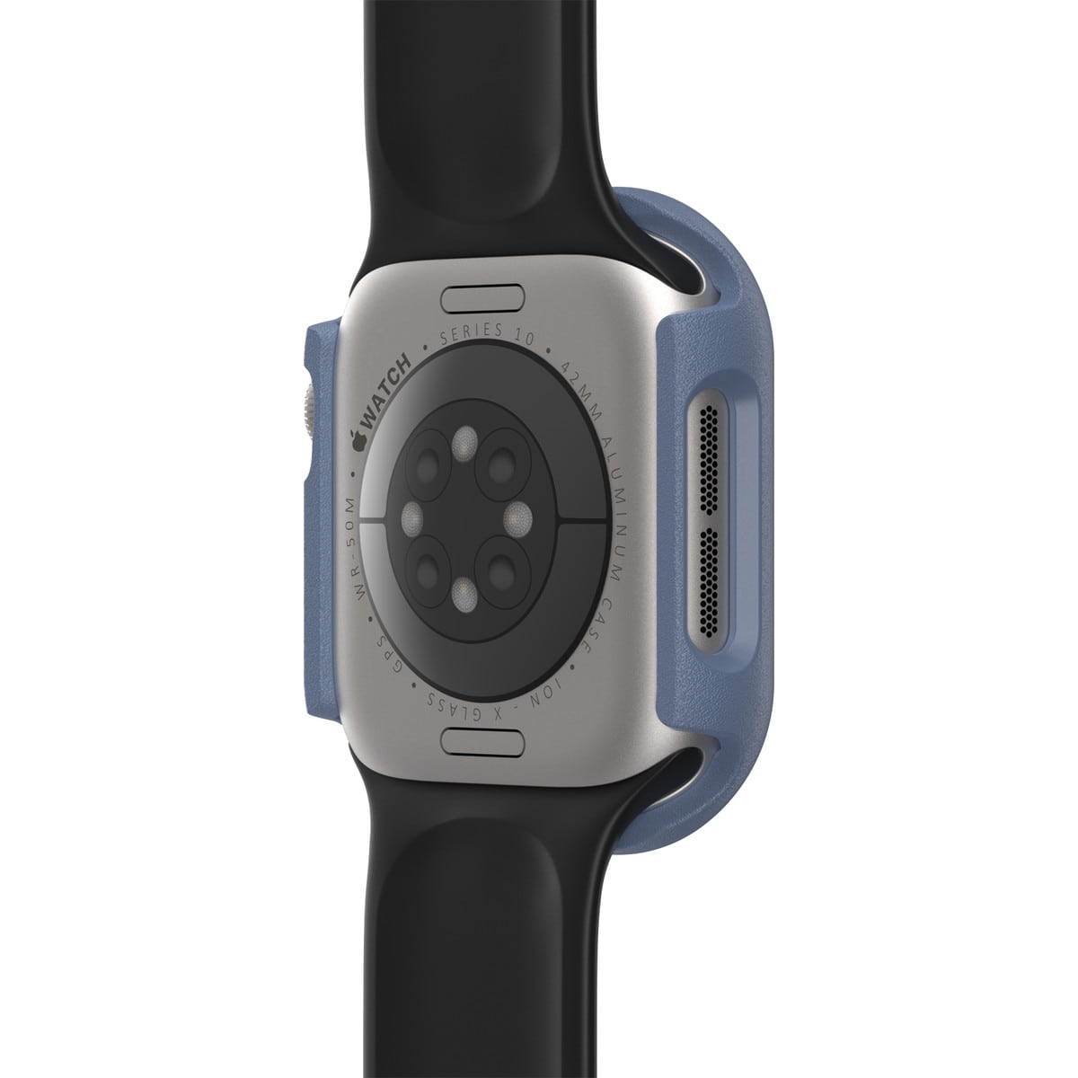 AppleWatch Series 10 アップルウォッチ10対応 42mm用カバー Eclipse Case スクリーンプロテクタ一体型 ブルー ベイビーブルージーンズ (77-97912) ブルー