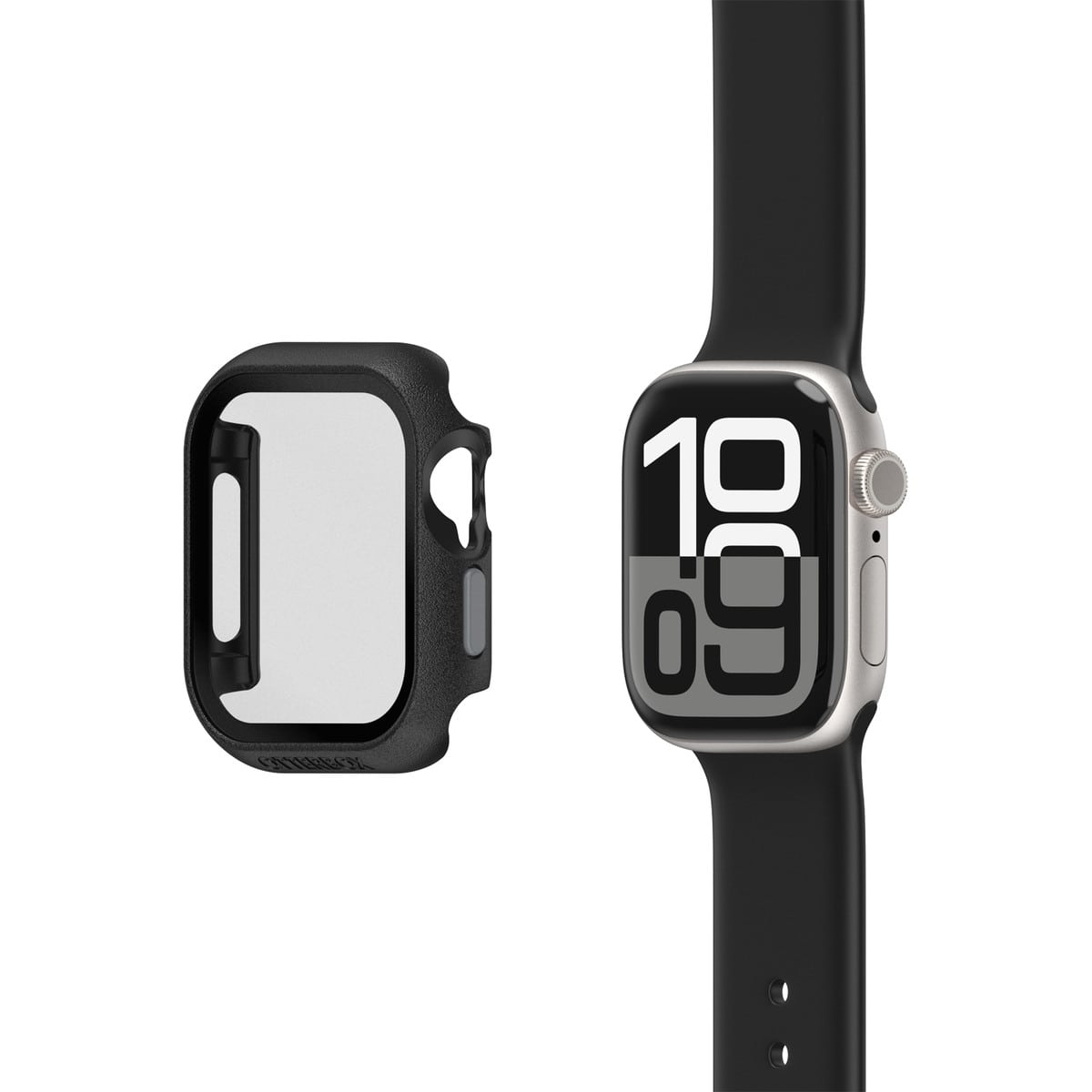 [OUTLET] AppleWatch Series 10 アップルウォッチ10対応 42mm用カバー Eclipse Case スクリーンプロテクタ一体型 ブラック ペイブメント (77-97913) ブラック