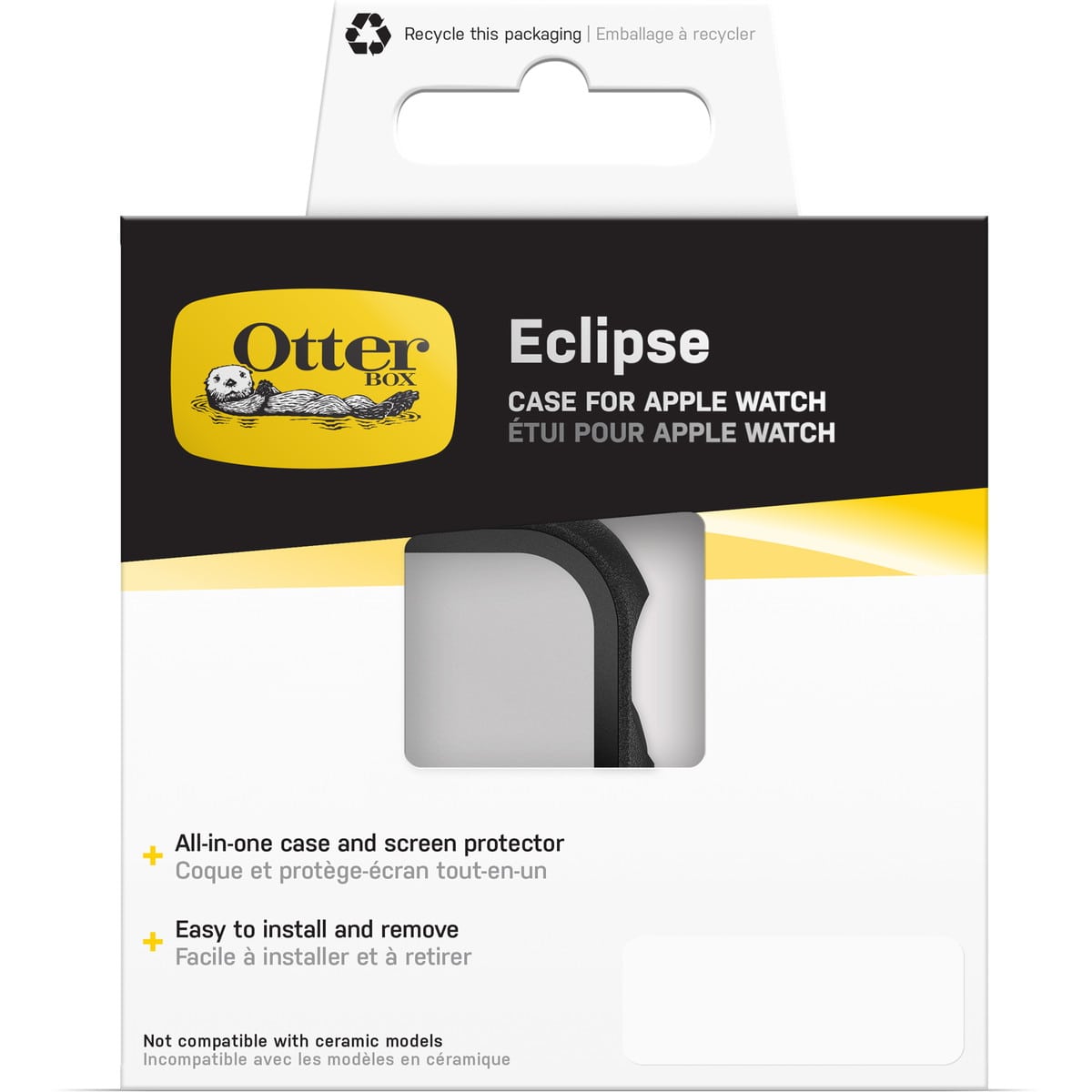 [OUTLET] AppleWatch Series 10 アップルウォッチ10対応 42mm用カバー Eclipse Case スクリーンプロテクタ一体型 ブラック ペイブメント (77-97913) ブラック