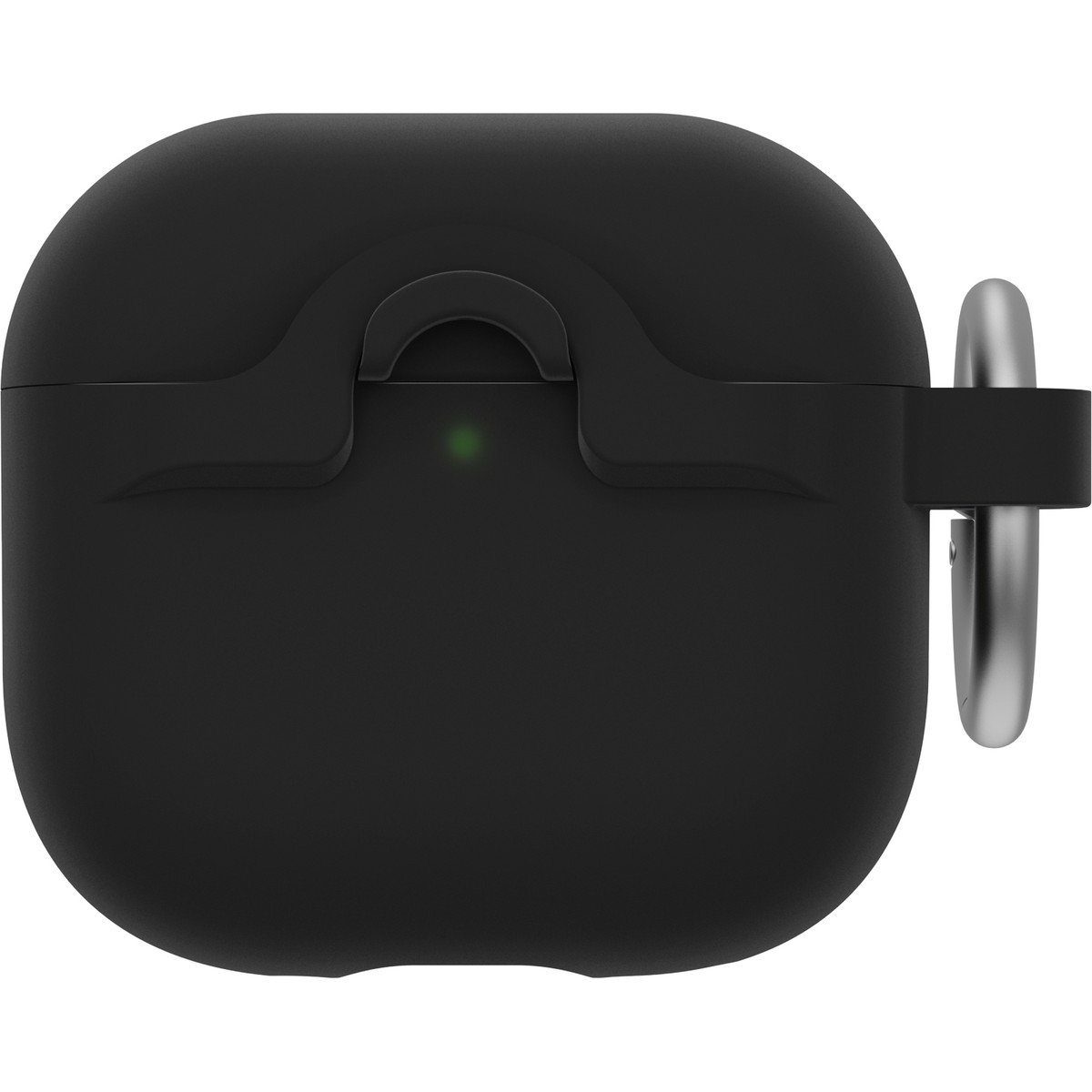 [OUTLET] AirPods（第4世代）ケース 耐衝撃 カラビナ付き ブラック (77-97891) ブラック