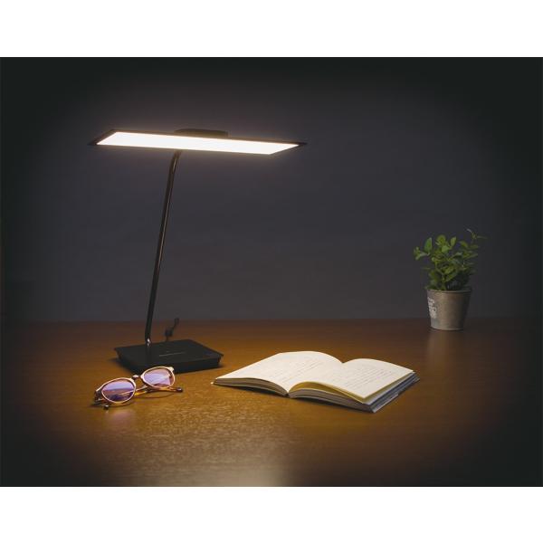 有機ELデスクライト 卓上ライト Black(ブラック) 黒 7段調光 タッチスイッチ ecorica[エコリカ] OLED SKY (EELM-SKY100-W) ブラック