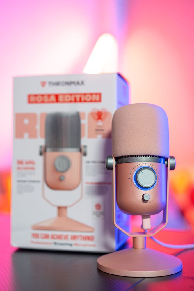 ストリーミング マイク ハイレゾ音質 Thronmax[スロンマックス]  ROSA(ピンク) USB接続  (MG-M4R) ピンク