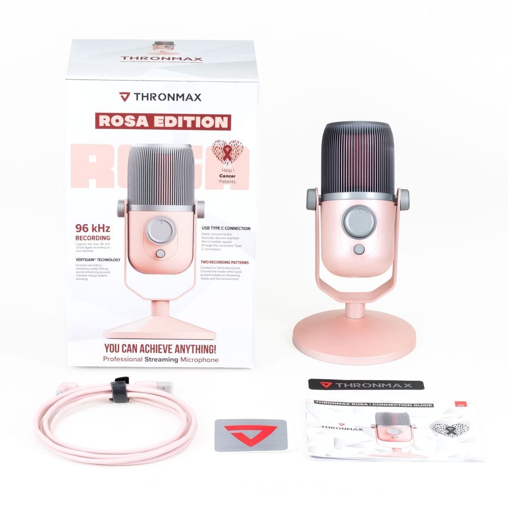 ストリーミング マイク ハイレゾ音質 Thronmax[スロンマックス]  ROSA(ピンク) USB接続  (MG-M4R) ピンク
