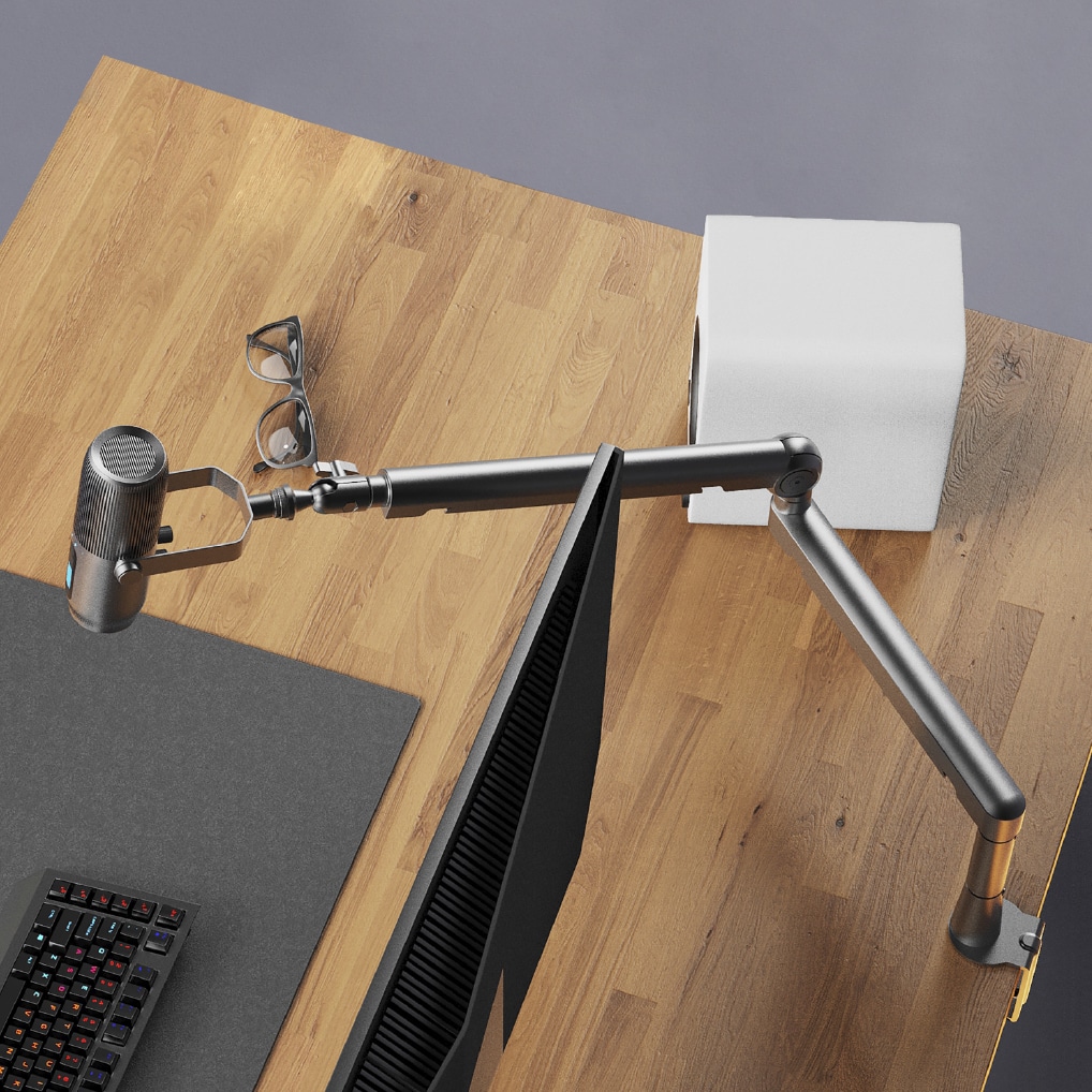 マイクアームスタンド TWIST BOOM ARM S6 BLACK(ブラック) Thronmax[スロンマックス]  (MG-S6) ブラック