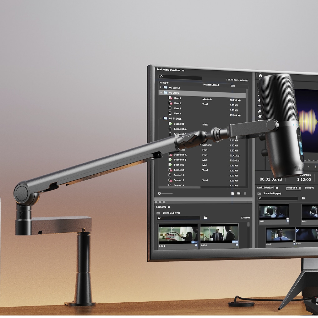 マイクアームスタンド TWIST BOOM ARM S6 BLACK(ブラック) Thronmax[スロンマックス]  (MG-S6) ブラック